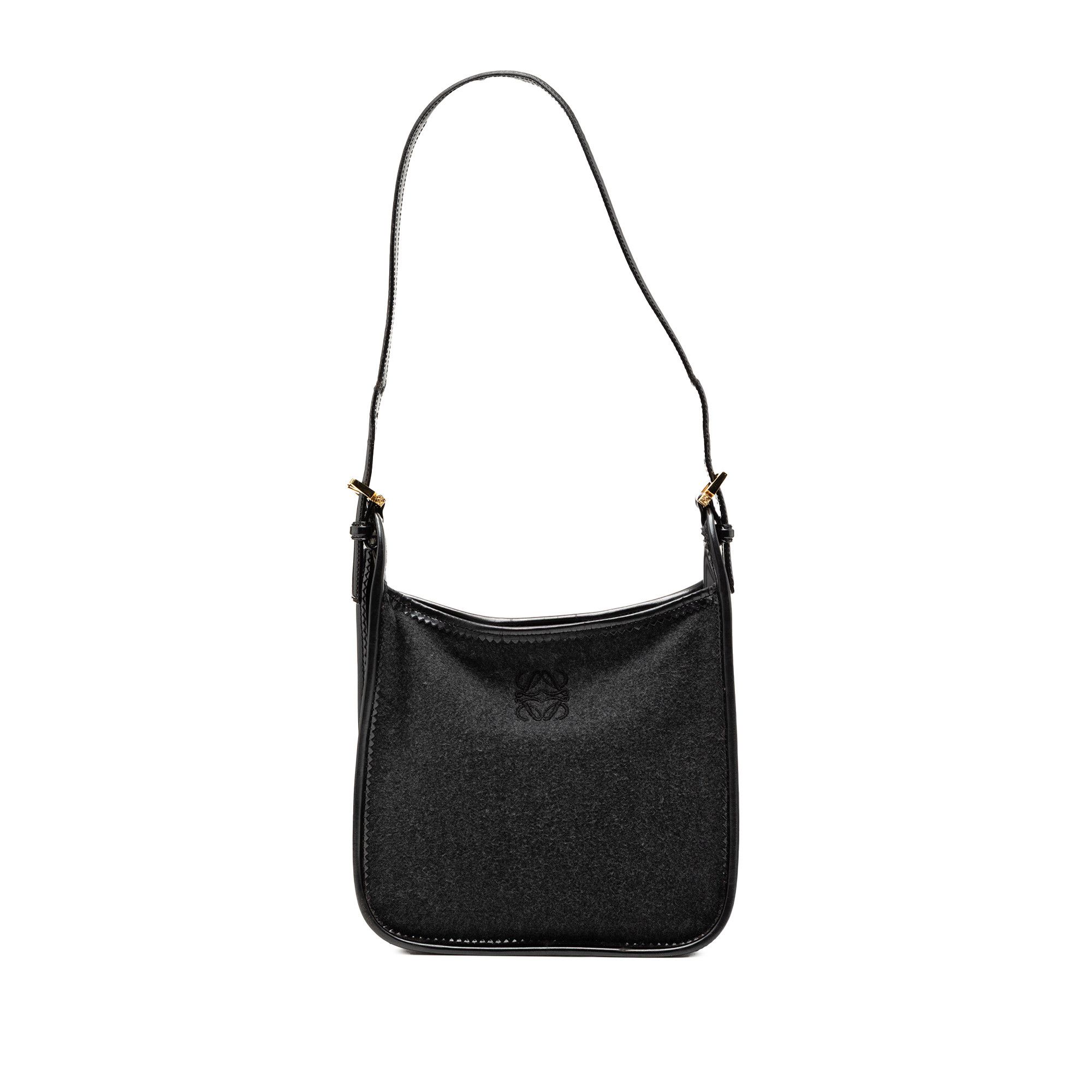LOEWE Wool Anagram Shoulder Bag