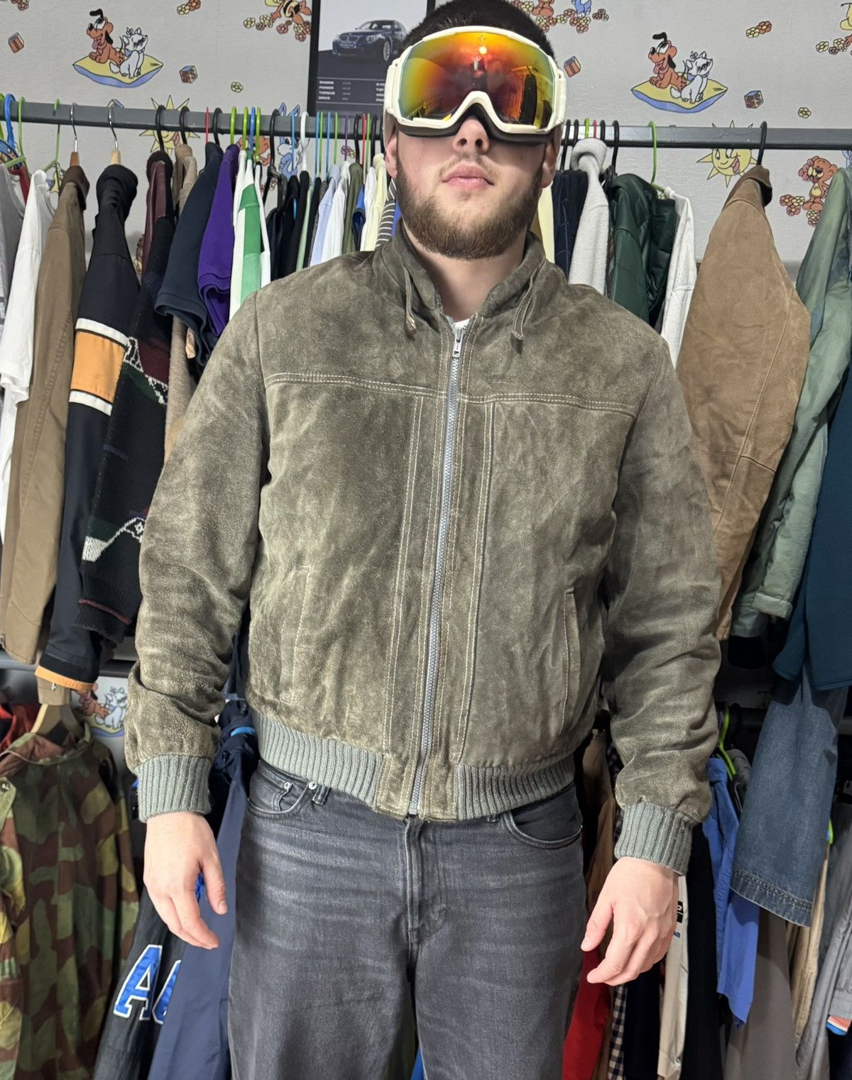 Japanese Brand LEATHER JACKET SUEDE PERFECTO BOMBER STYLE OLD MANY Size US M / EU 48-50 / 2 - 2 Thumbnail