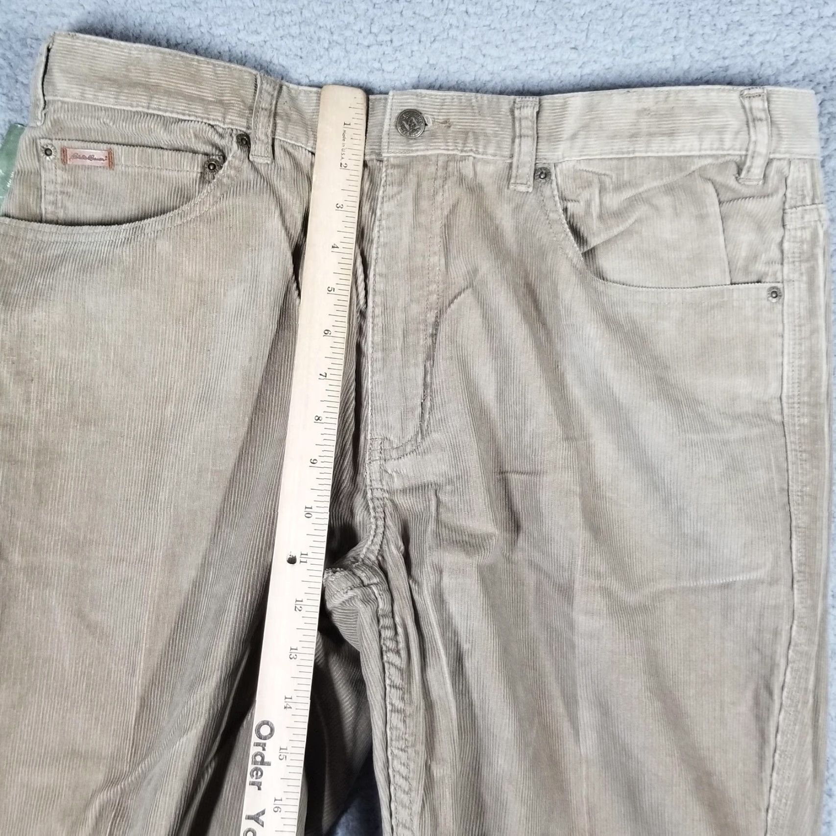 Eddie Bauer Eddie Bauer Corduroy Pants 36x32 Beige 5-Pocket Straight Leg Casual Mens Size US 36 / EU 52 - 5 Thumbnail