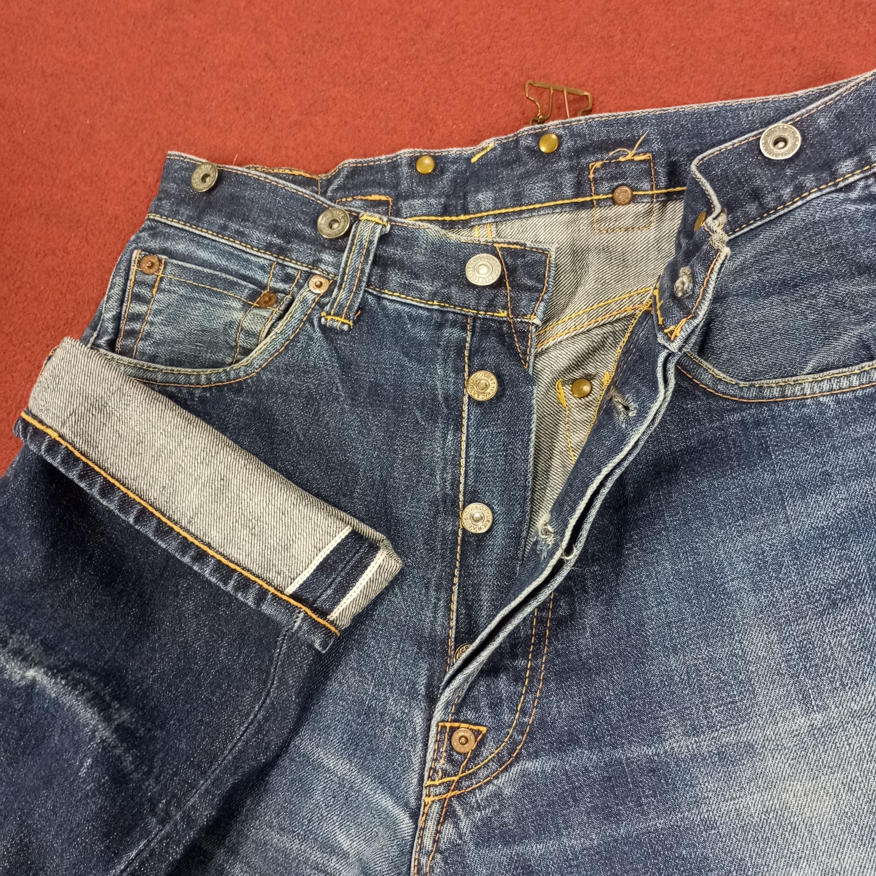 Evisu × Japanese Brand × Vintage Evis Japanese Brand Fashion Style Custom Daicock Jeans Size US 28 / EU 44 - 12 Thumbnail
