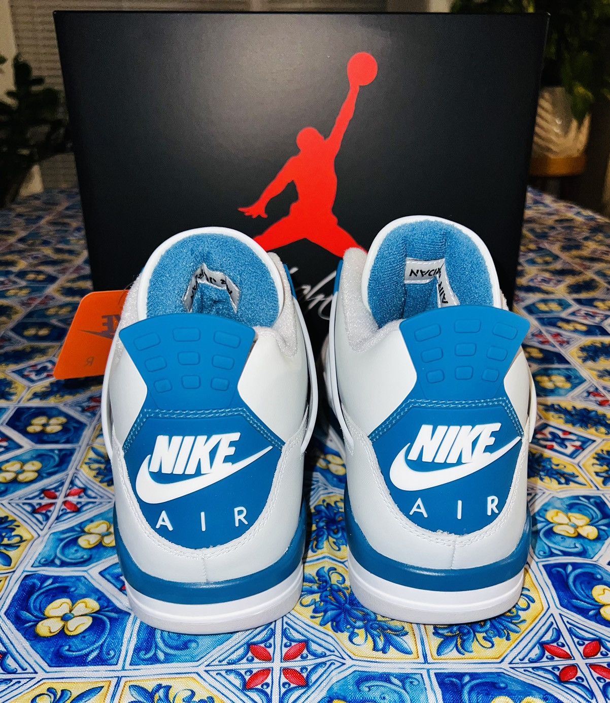 Jordan Brand × Nike NIKE AIR JORDAN 4 (Military Blue) Size US 10.5 / EU 43-44 - 12 Thumbnail
