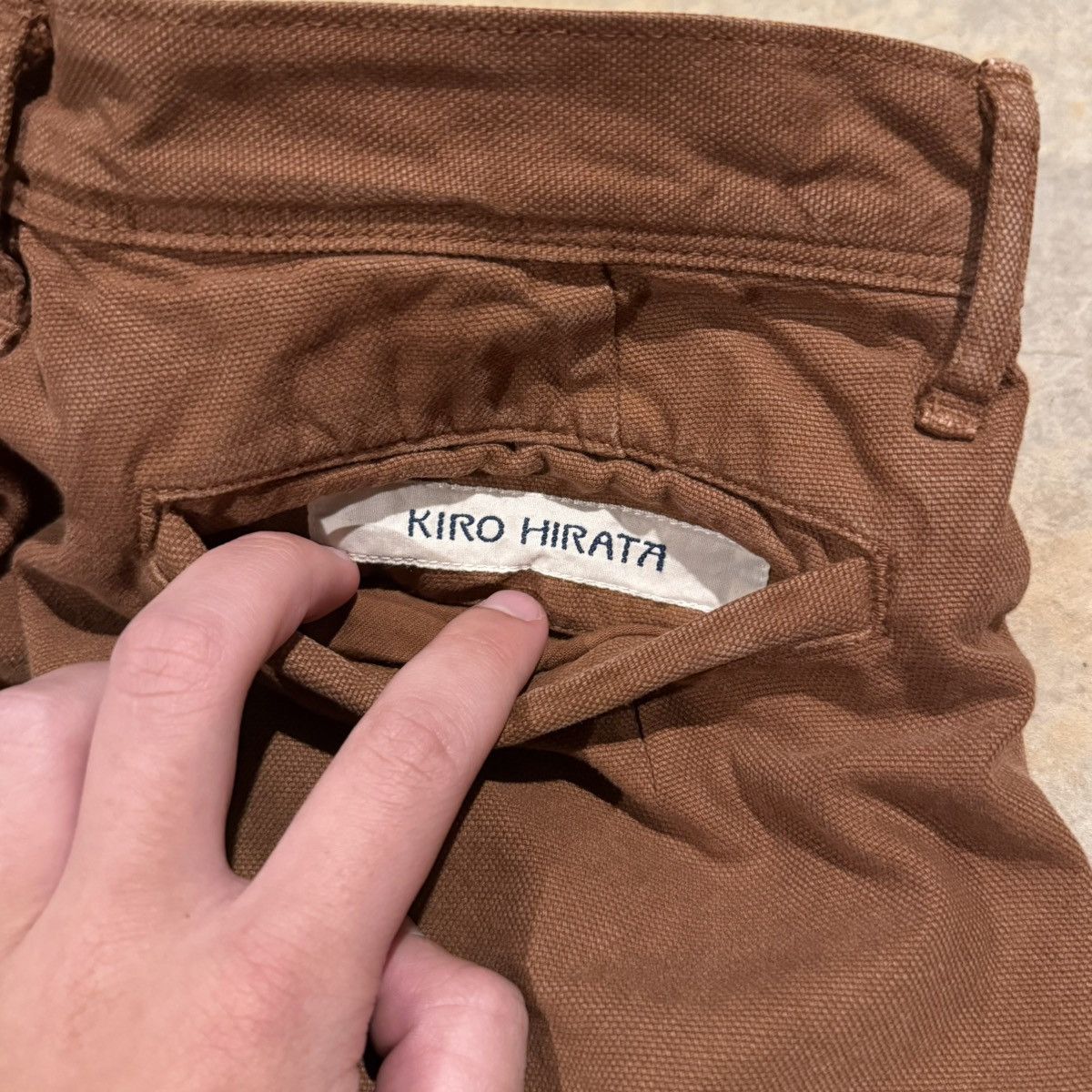 Kapital Kapital Cargo Pocket Stenciled Canvas Bootcut Work Pants Size US 30 / EU 46 - 6 Thumbnail