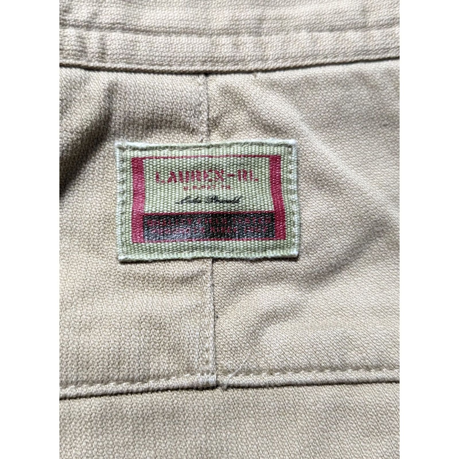 Ralph Lauren VTG LAUREN RALPH LAUREN Safari Women 12 Khaki Cotton Cropped Cargo Hunting Pants Size 34" / US 12 / IT 48 - 4 Thumbnail