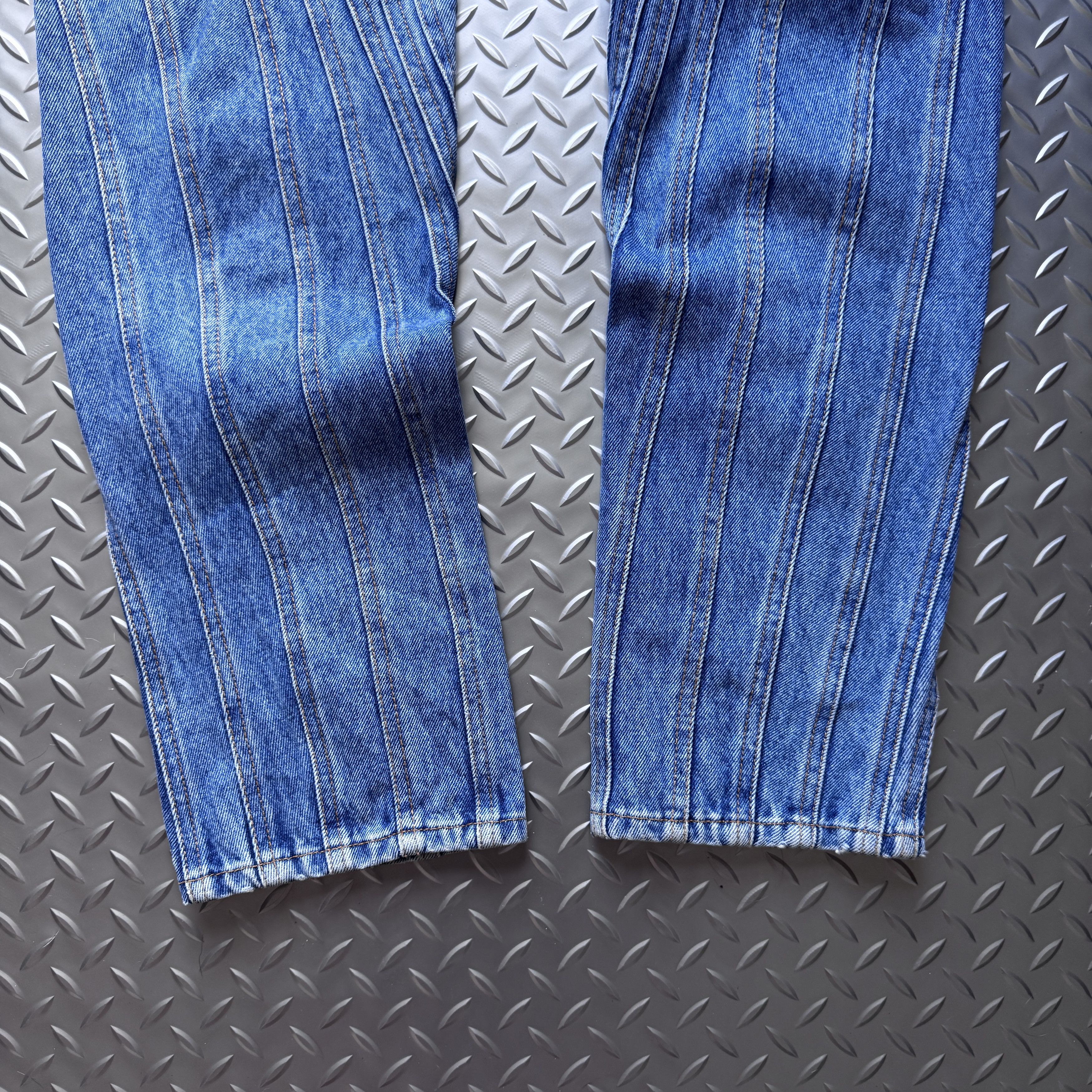 Mugler Mugler Multi Panel Spiral Seam Denim Jeans Size US 29 - 4 Thumbnail