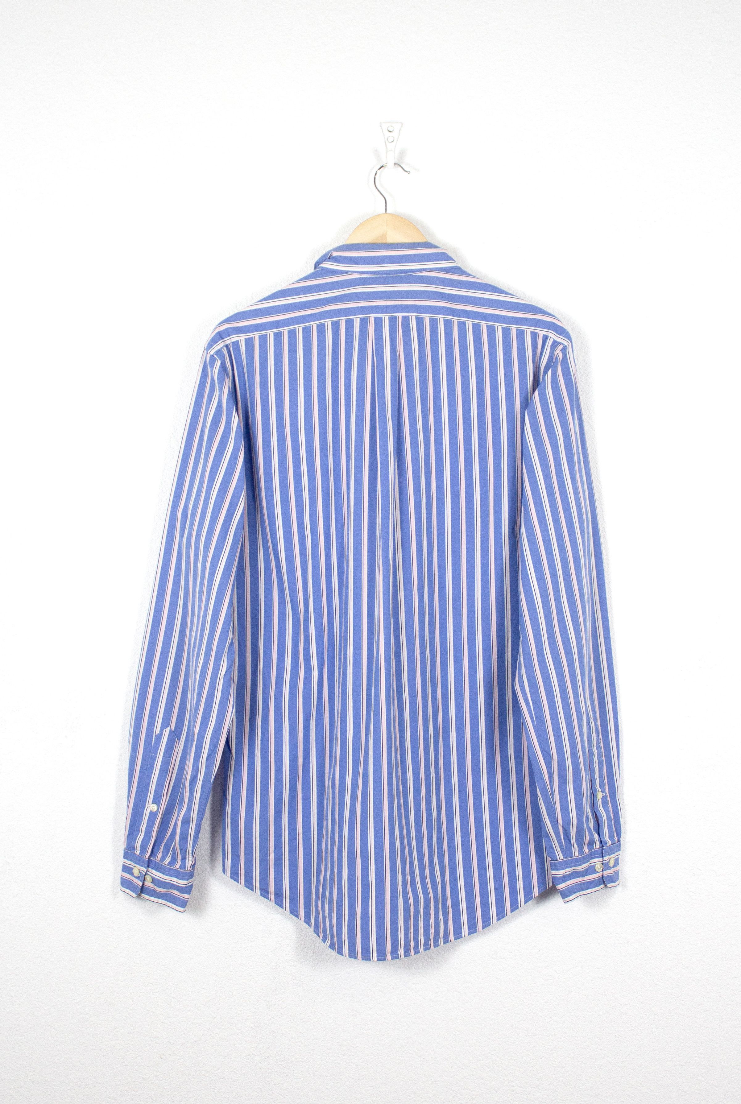 Polo Ralph Lauren Ralph Lauren Pony Striped Blue Oxford Shirt Size US L / EU 52-54 / 3 - 5 Thumbnail