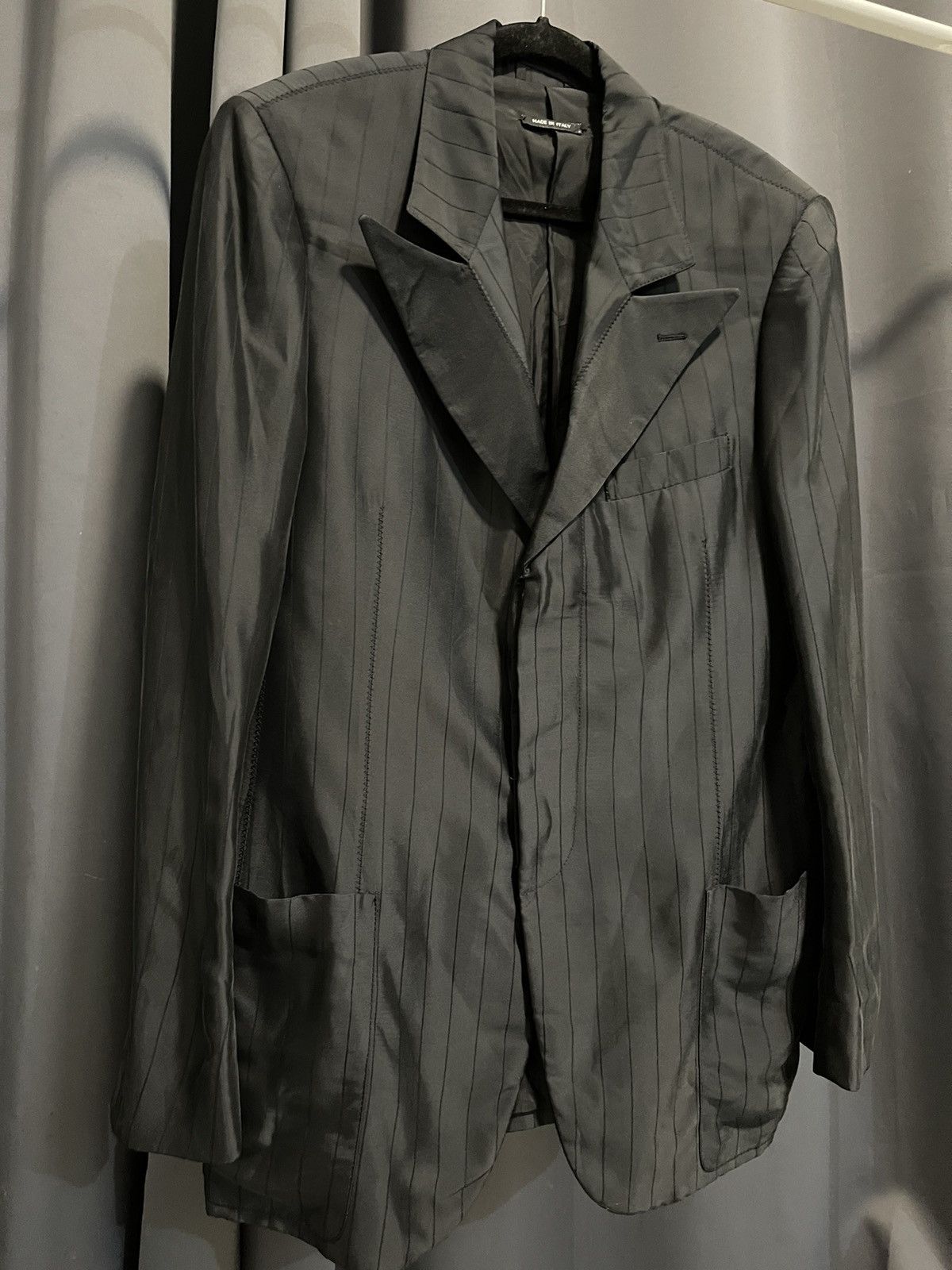 Giorgio Armani (SOLD)Giorgio Armani “Borgo 21” Black Pinstripe Blazer Size US M / EU 48-50 / 2 - 5 Thumbnail