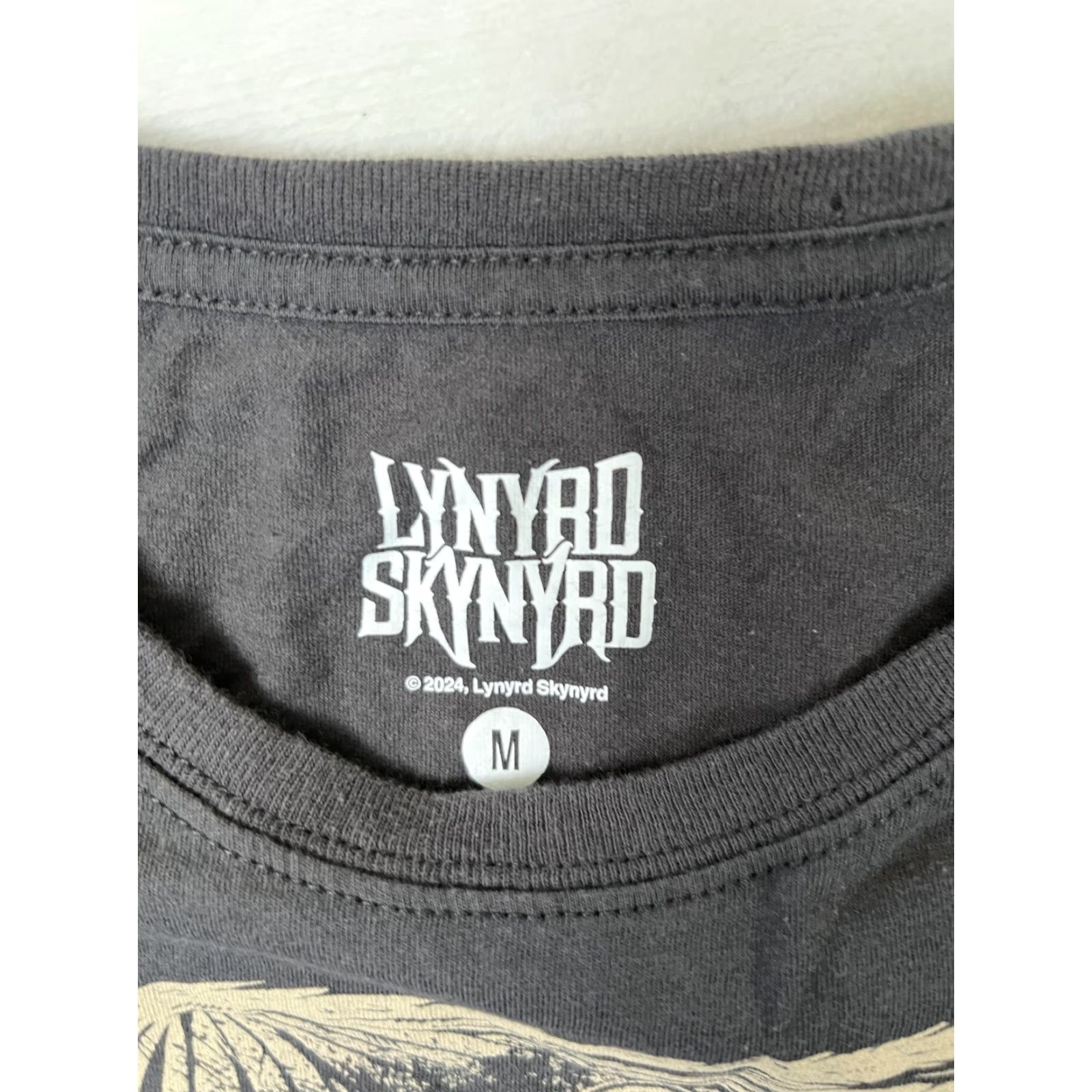 Vintage Lynyrd Skynyrd T-Shirt Women's Medium Black Call Me The Breeze Lace Crop Band Shirt Womens M Crew Neck Short Sleeve Cropped Graphic Rock Casual Size M / US 6-8 / IT 42-44 - 4 Thumbnail