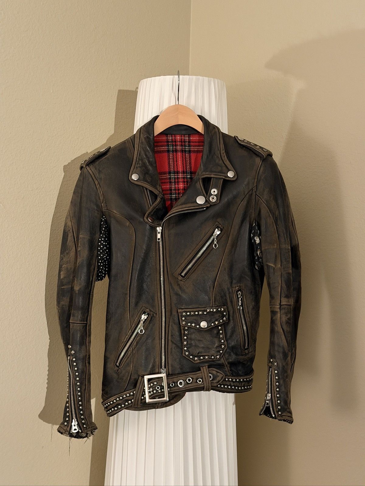 Undercover UNDERCOVER - FW04《But Beautiful》Faded leather jacket Size M / US 6-8 / IT 42-44 - 1 Thumbnail