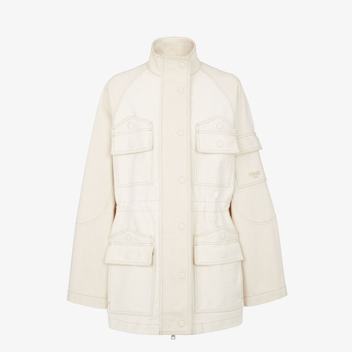 Fendi o1loc1c0426 Blouson in White Size L / US 10 / IT 46 - 1 Thumbnail