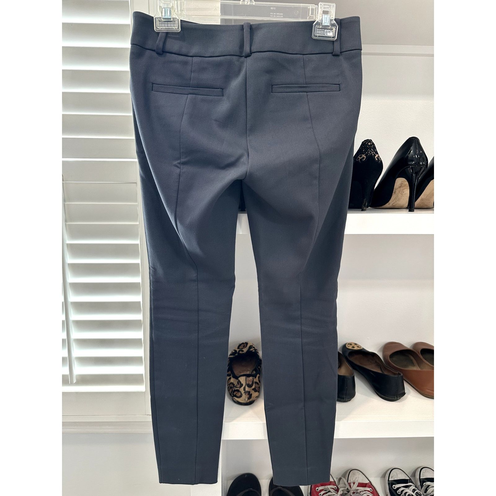 Loft Ann Taylor Loft Marisa Charcoal Gray Straight Pants 2P Size 26" / US 2 / IT 38 - 4 Thumbnail