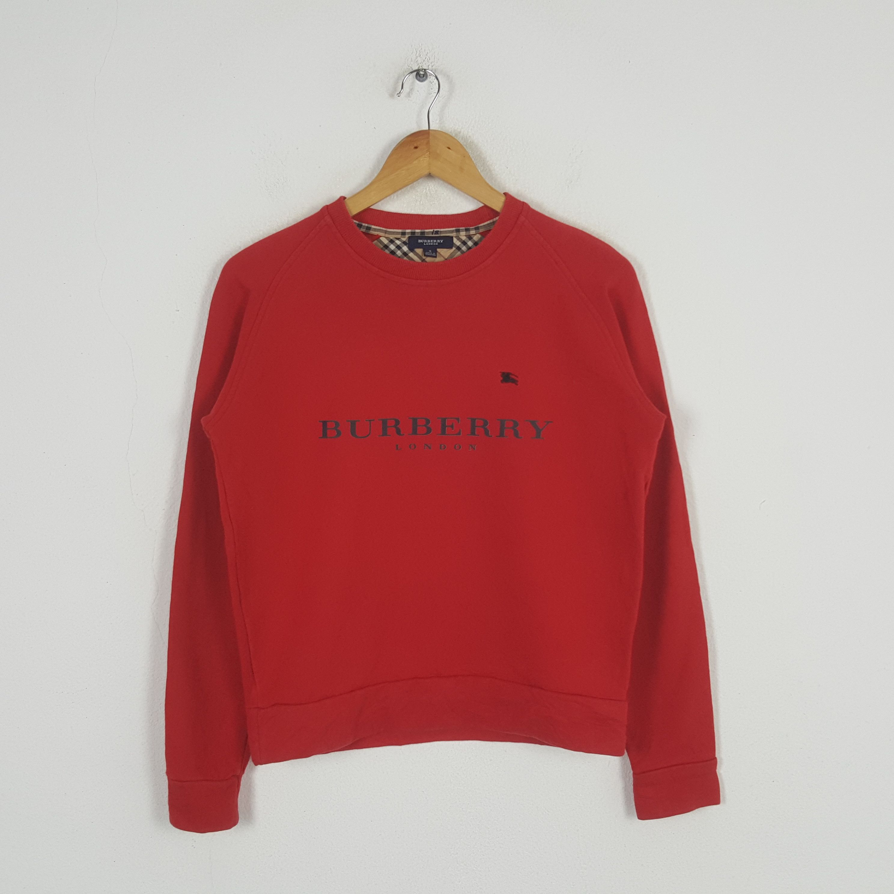 Burberry Vintage Burberry London Nova Check Sweatshirt Size US S / EU 44-46 / 1 - 1 Thumbnail