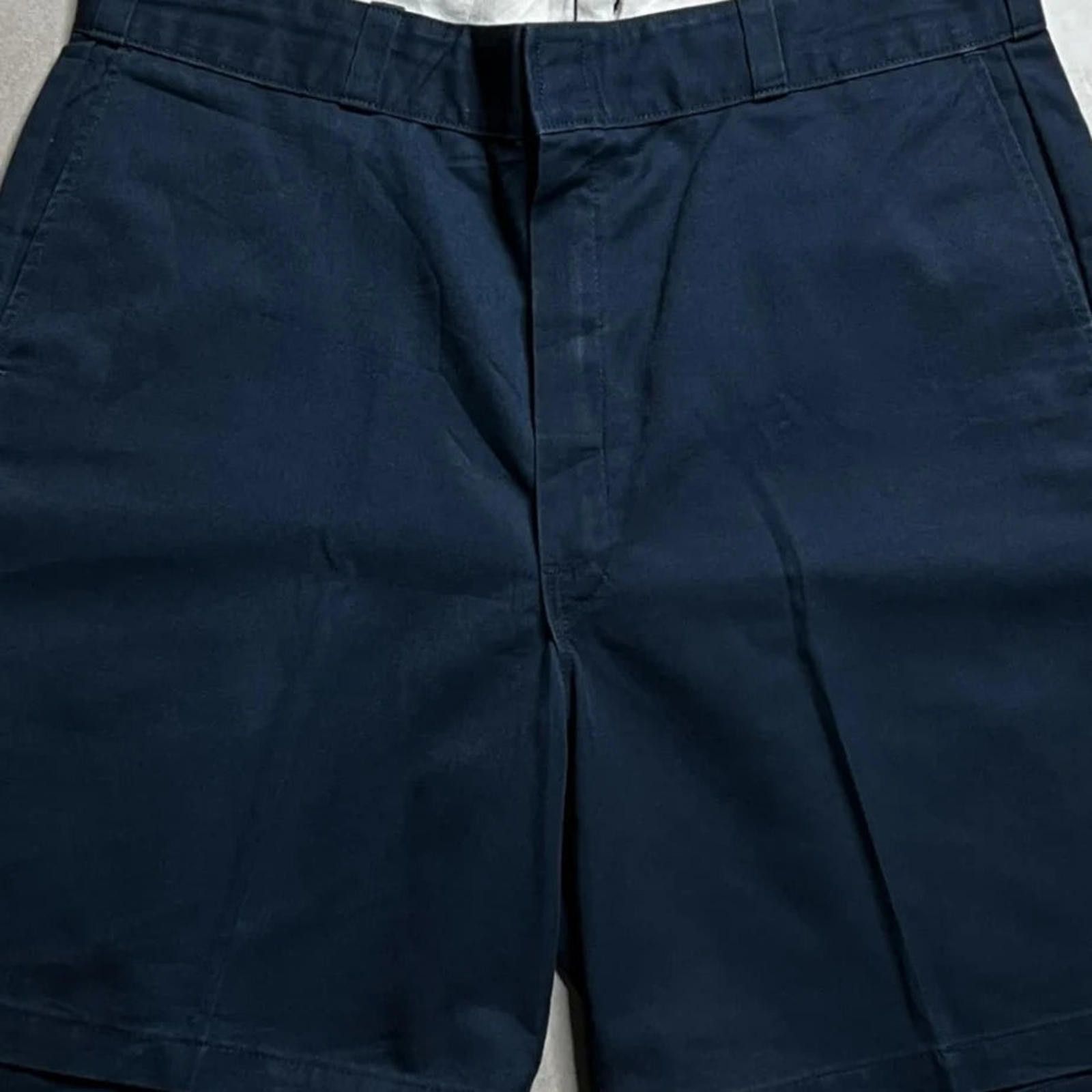 Dickies Vintage Dickies Navy Shorts - 34x8 Size US 34 / EU 50 - 4 Thumbnail
