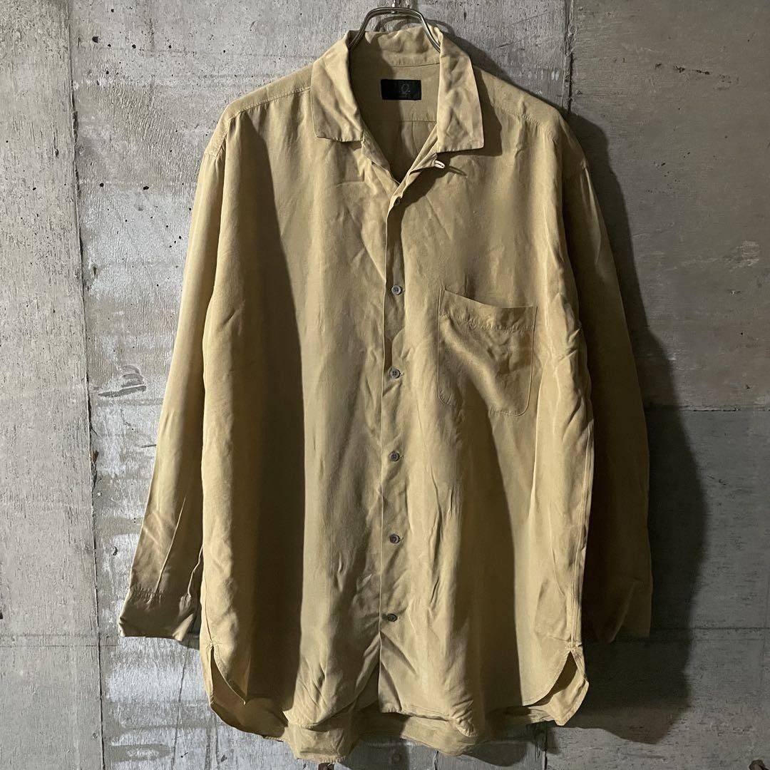 image of Yohji Yamamoto Pour Homme Y's For Men Rayon Shirt in Beige (Size Large)