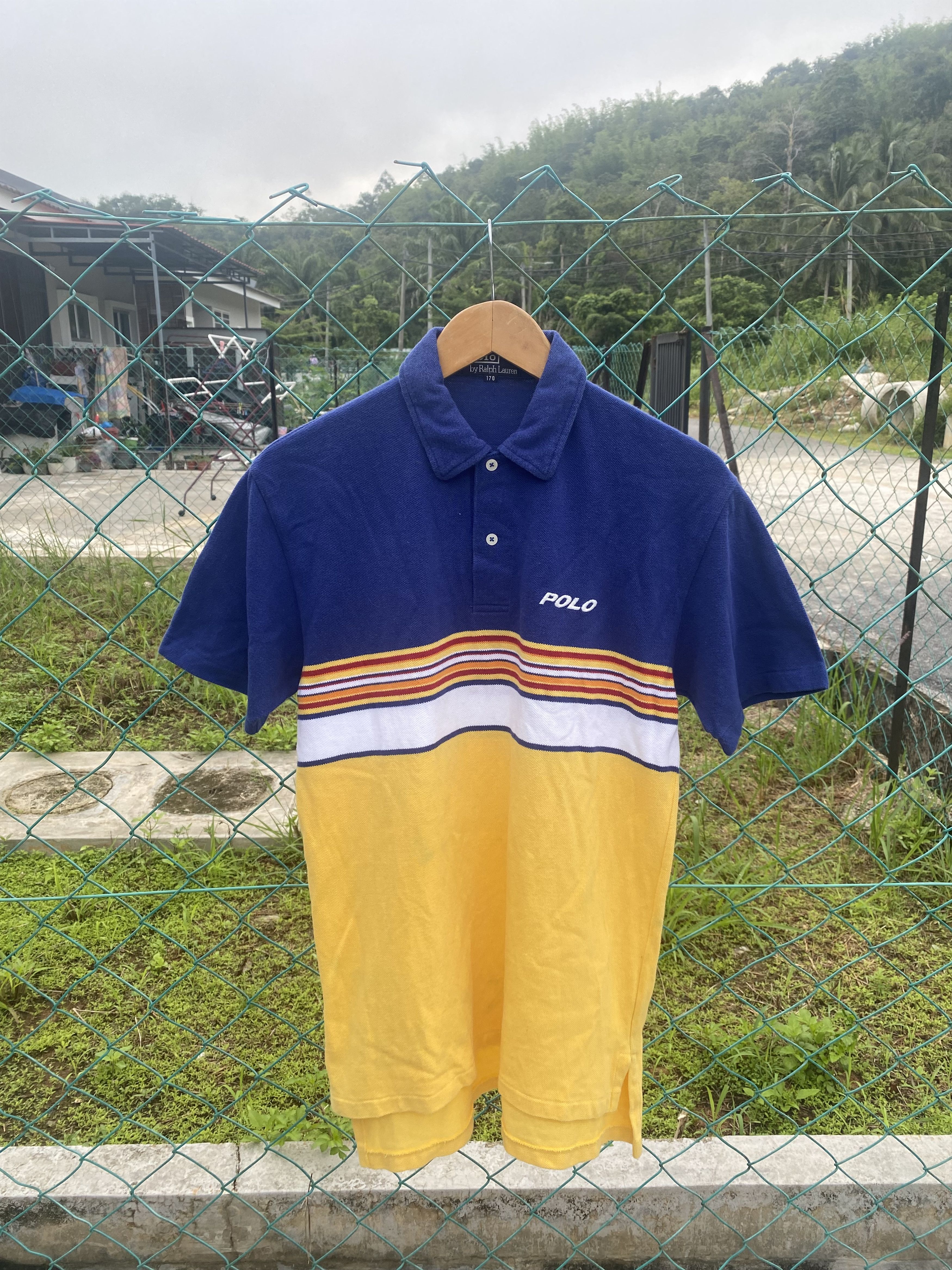 Polo Ralph Lauren Polo Ralph Lauren Stripe Polo Tee Size US S / EU 44-46 / 1 - 1 Thumbnail