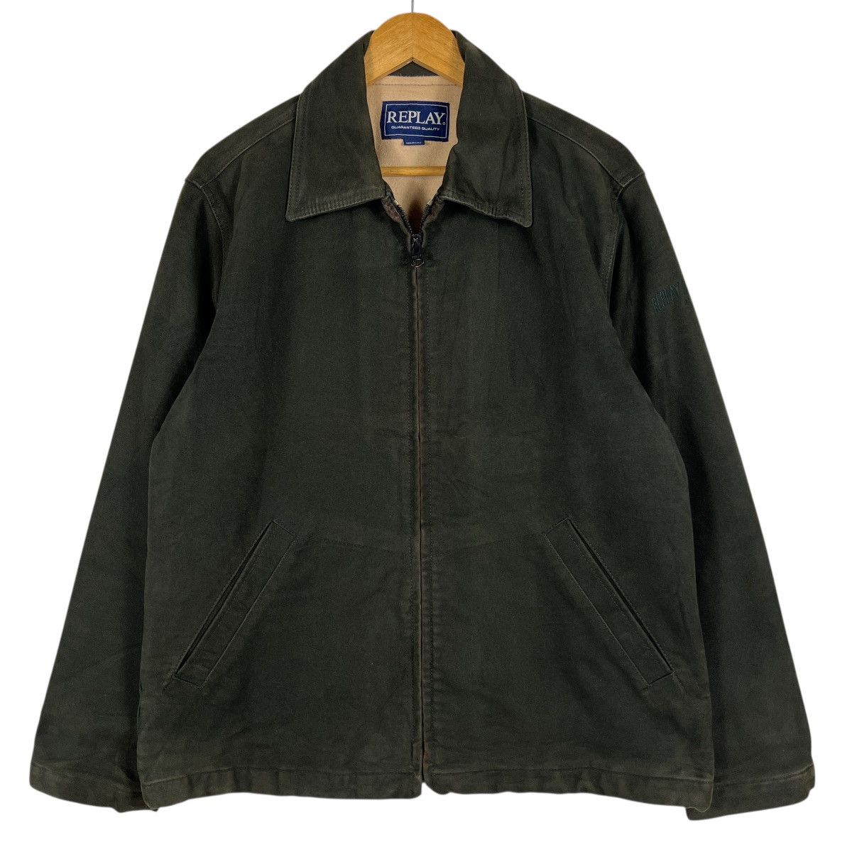 Replay 🔥 Replay Blue Jeans Moleskin Deck Blouson Jacket Size US M / EU 48-50 / 2 - 2 Thumbnail