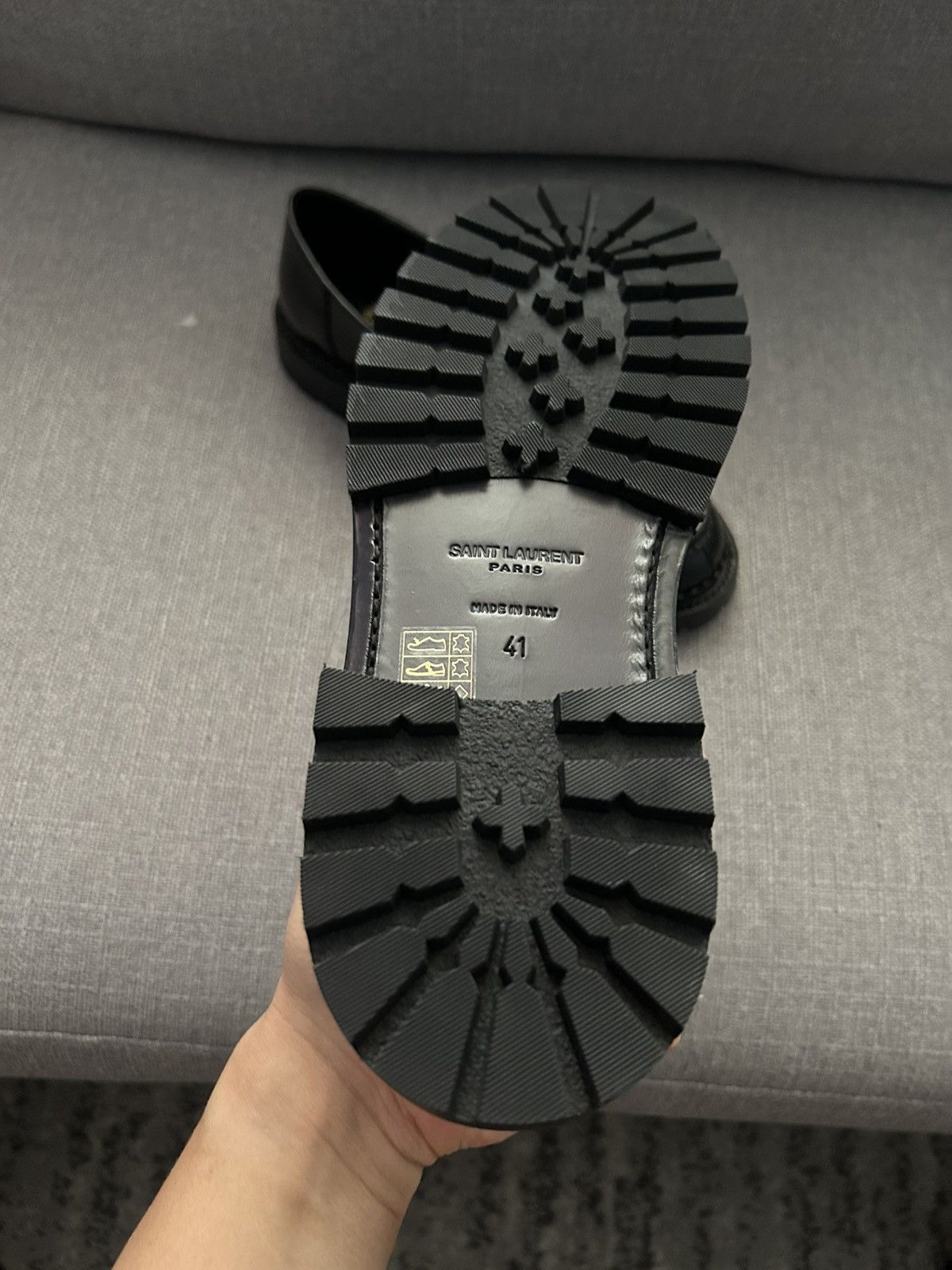 Saint Laurent Paris Saint Laurent Ponyhair lth Derbys blk 41 Size US 8 / EU 41 - 6 Thumbnail