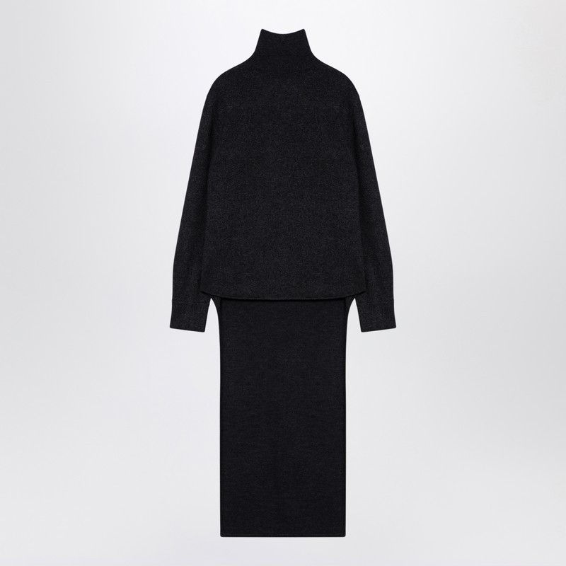Givenchy Givenchy Dark Grey Turtleneck With Drawstring Size S / US 4 / IT 40 - 1 Thumbnail
