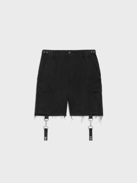 Celine Shorts with Celine Straps in Cotton Black Size US 34 / EU 50 - 1 Thumbnail