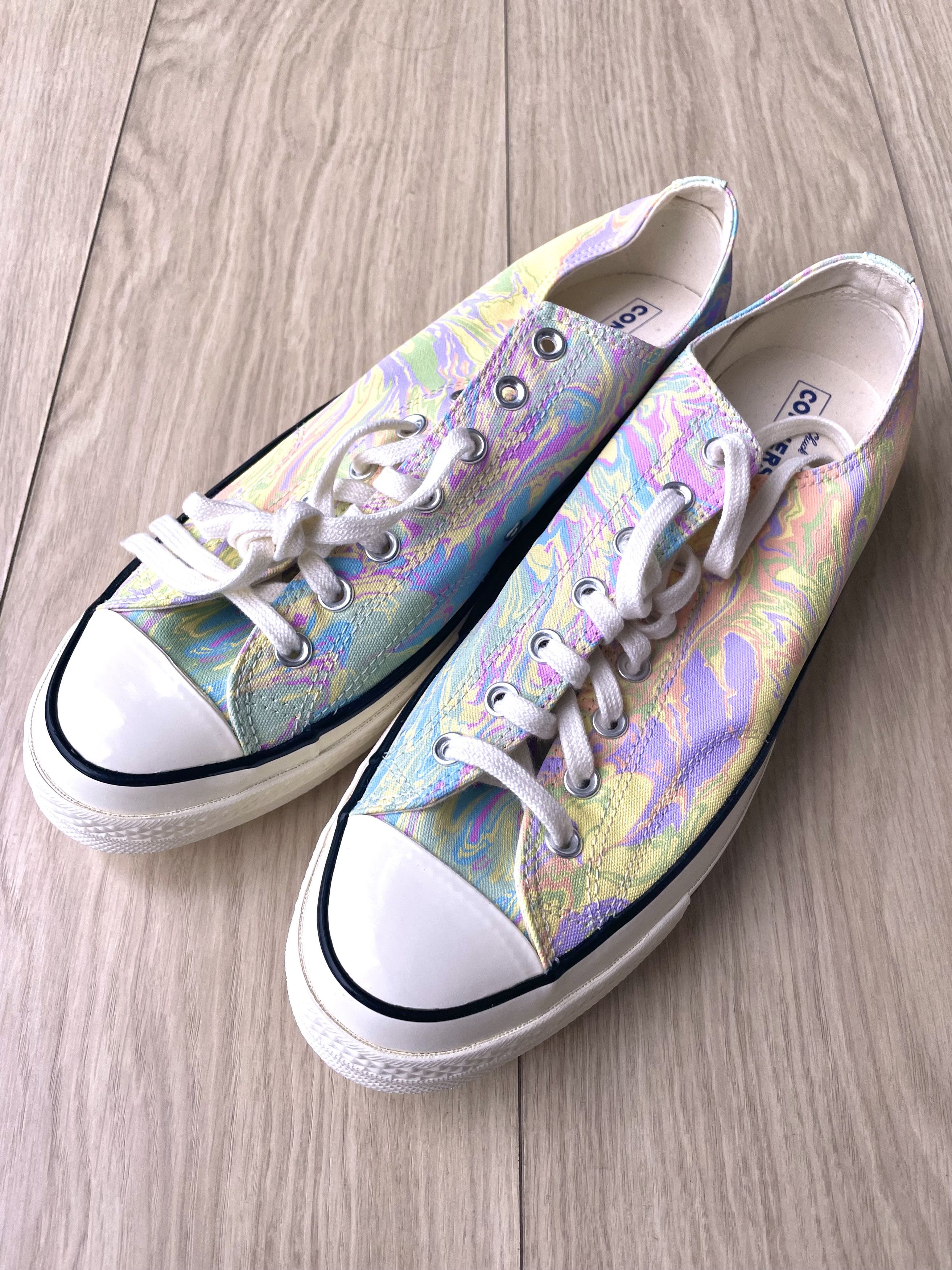 Converse RARE PASTEL PSYCHEDELIC MARBLE CHUCK TAYLOR CANVAS SNEAKERS Size US 12 / EU 45 - 6 Thumbnail