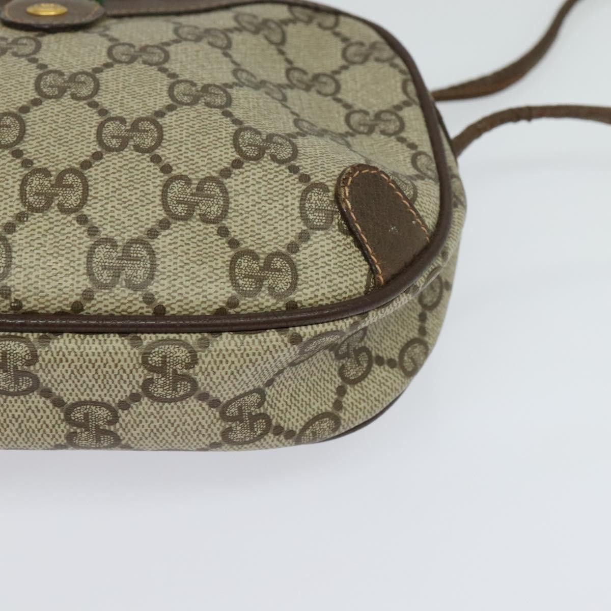 Gucci GUCCI GG Supreme Web Sherry Line Shoulder Bag Pvc Beige 89 Size ONE SIZE - 11 Thumbnail