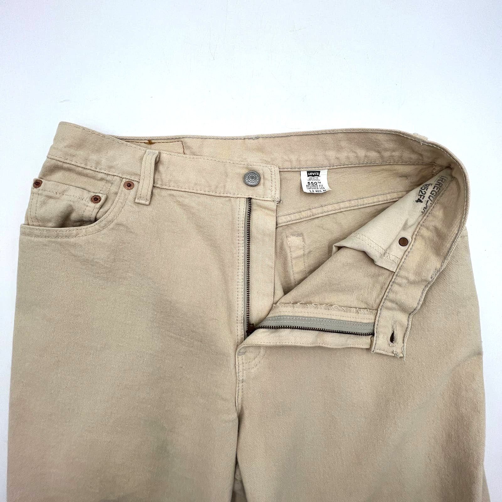 Levi's Vintage 90s Levi’s 550 Relaxed Fit Denim High Rise Irregular Size 36" / US 14 / IT 50 - 2 Thumbnail