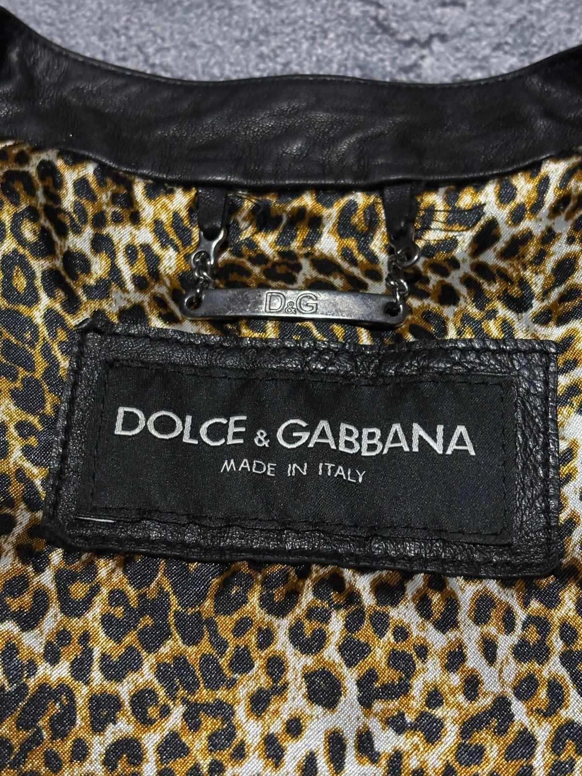 Dolce & Gabbana Archive Dolce&Gabbana Avant Garde Asimetric Leather Jacket Size XS / US 0-2 / IT 36-38 - 9 Thumbnail