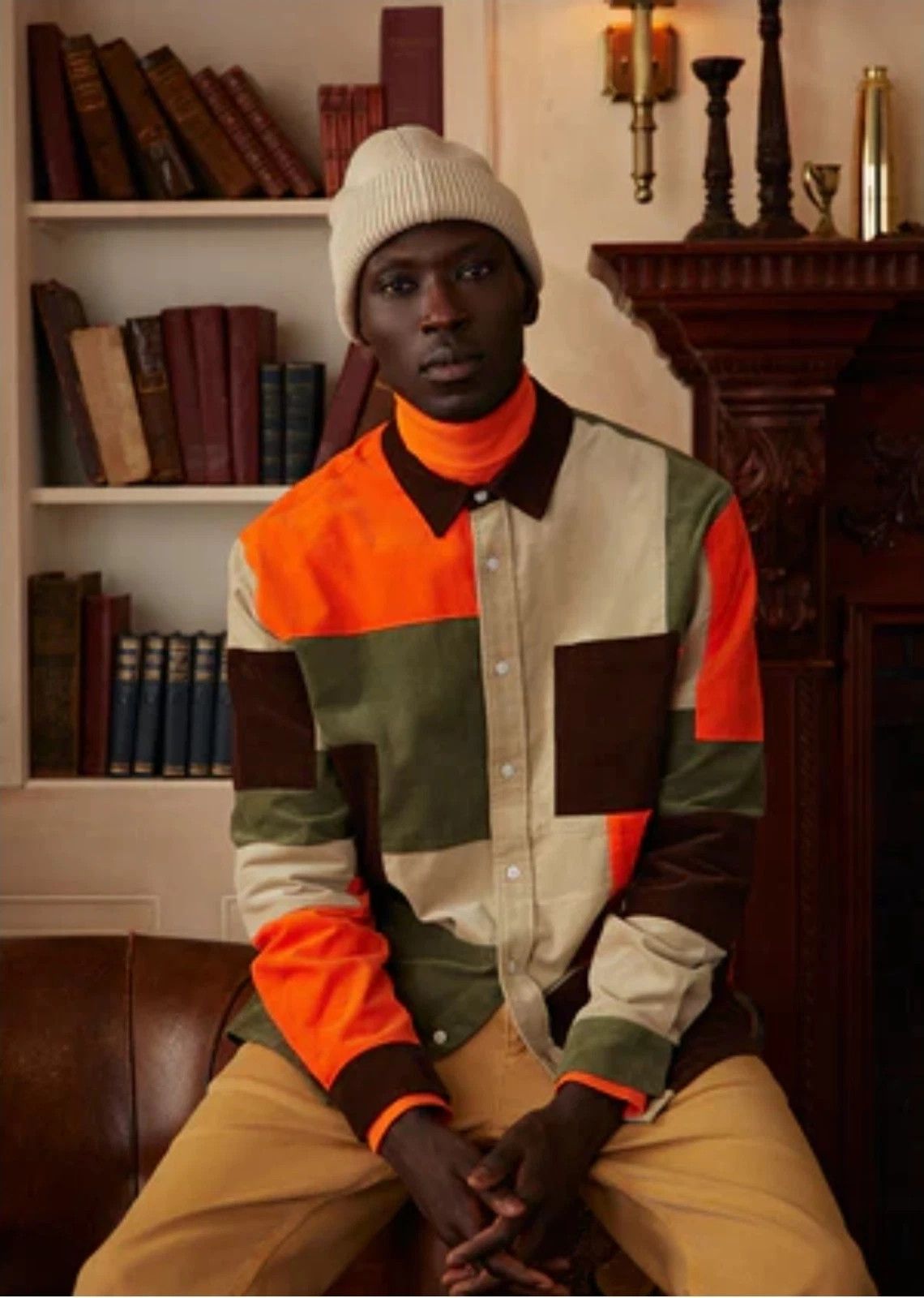 Kith Kith Patchwork Cord Ludlow Shirt in Pimento Orange Large Size US L / EU 52-54 / 3 - 3 Thumbnail
