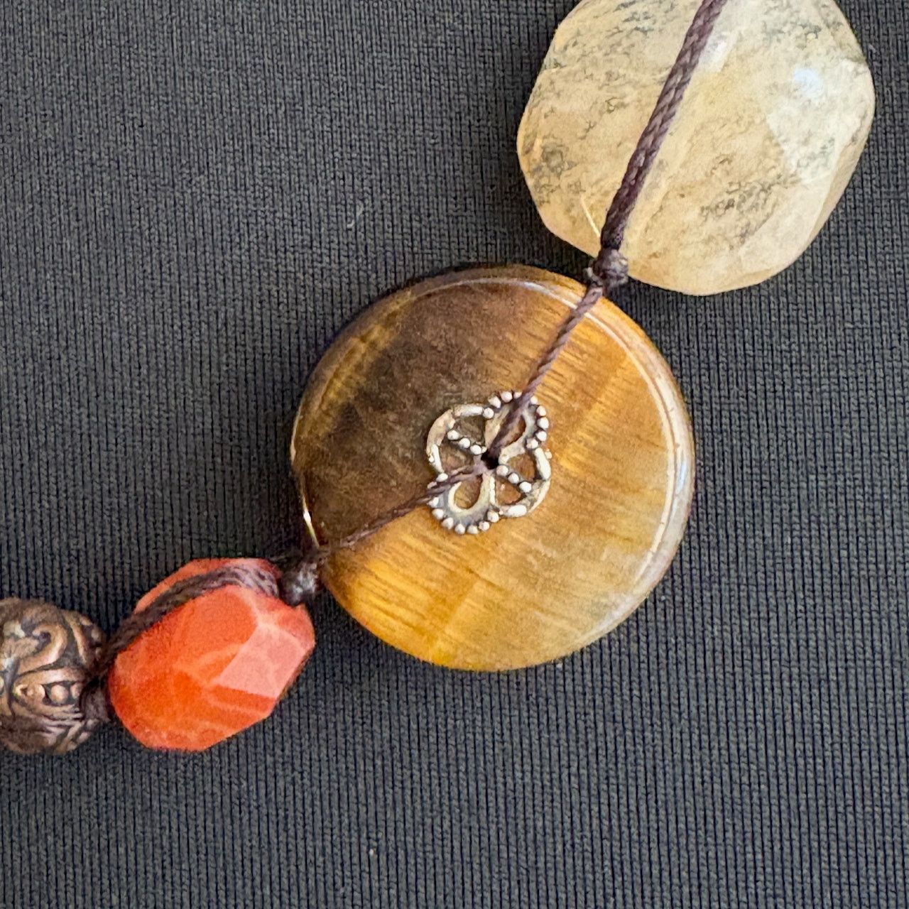 Other Silpada Sterling Silver Copper Red Agate HEATWAVE Necklace Size ONE SIZE - 6 Thumbnail