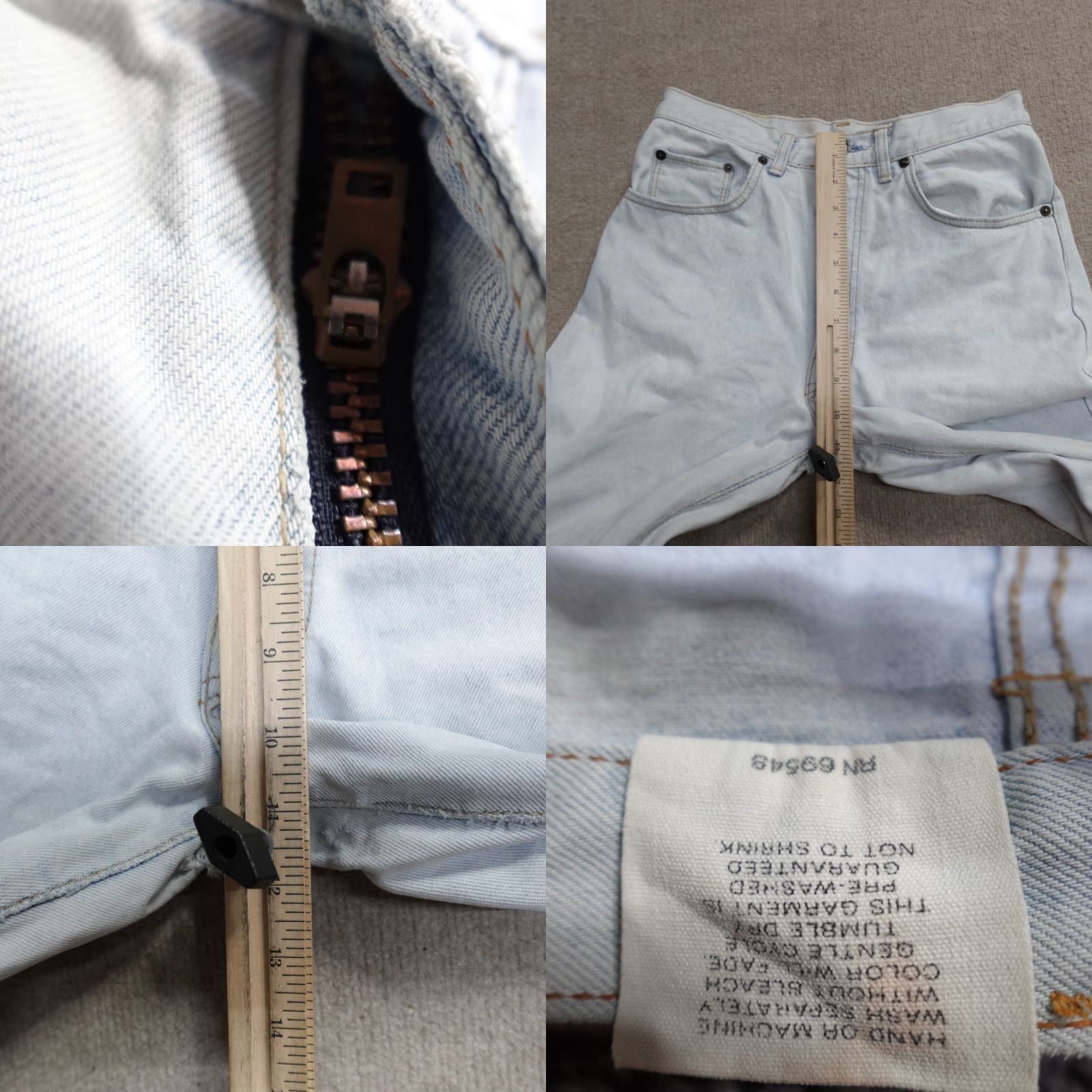 Vintage VINTAGE ACA Jeans 30 x 32 Blue Stonewash Cotton Straight Made in Japan Mens Jeans Size US 30 / EU 46 - 9 Thumbnail