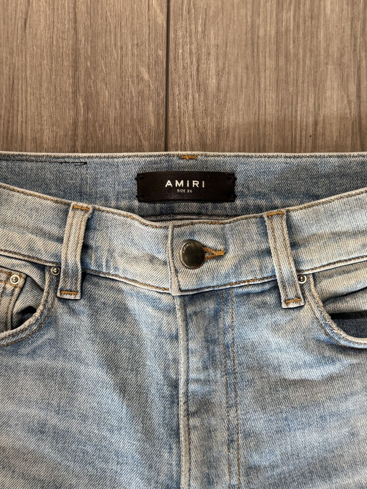 Amiri Amiri MX1 Skinny Blue Black Patch Size US 26 / EU 42 - 7 Thumbnail