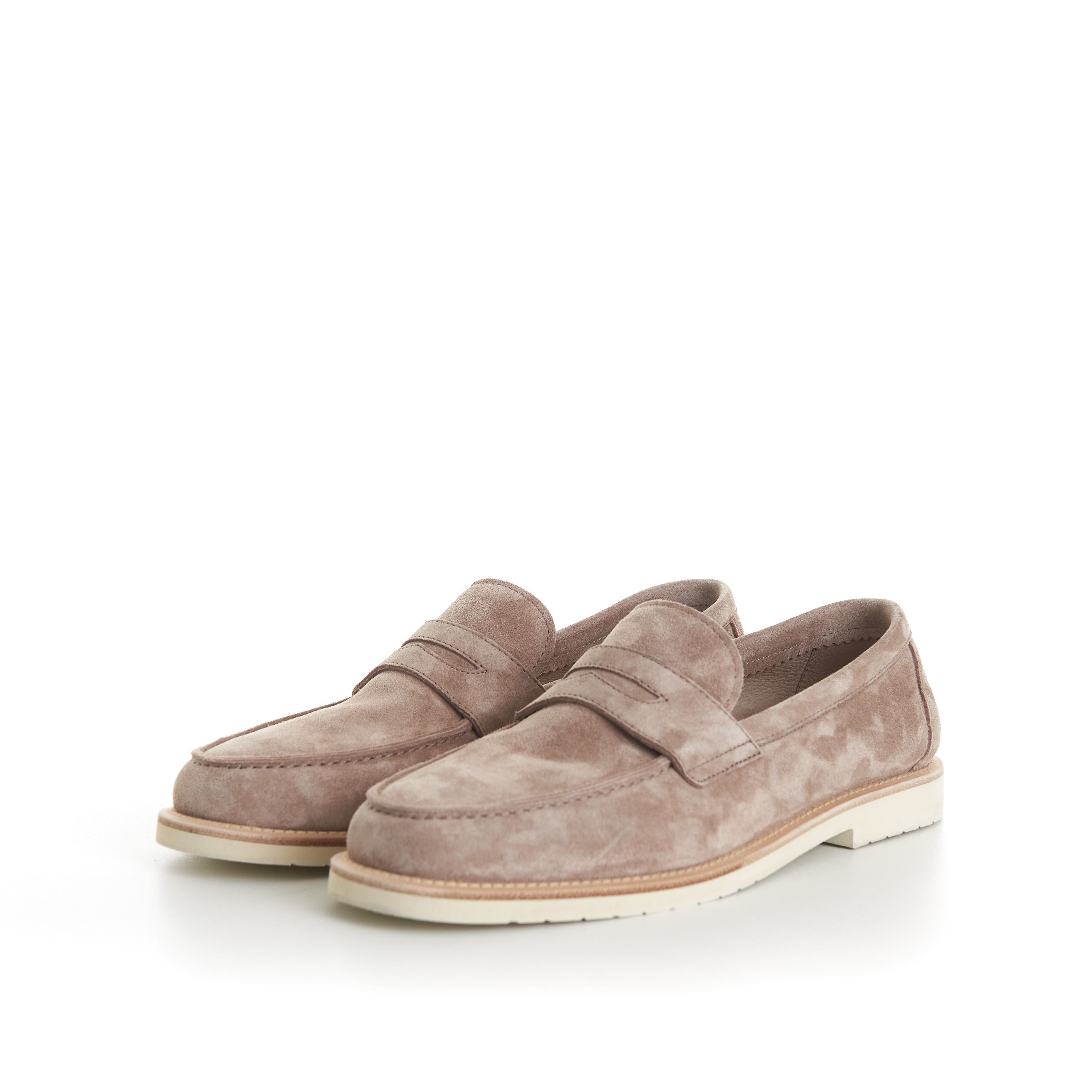 Brunello Cucinelli Reversed Calfskin Lightweight Penny Loafers Size US 7.5 / EU 40-41 - 3 Thumbnail