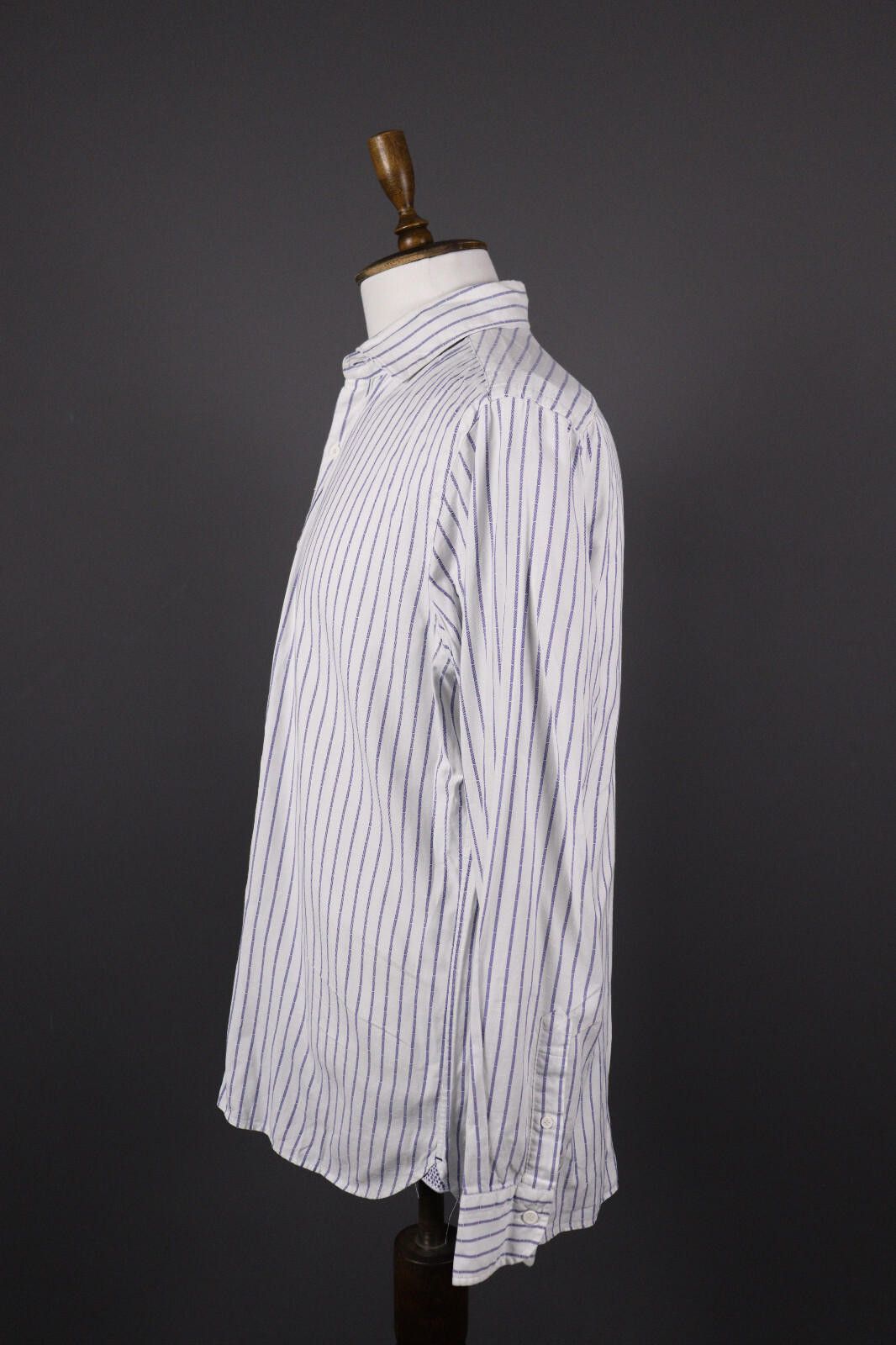 Designer Boggi Milano New Classic Custom Fit Stripe Shirt Size XL Size US XL / EU 56 / 4 - 4 Thumbnail