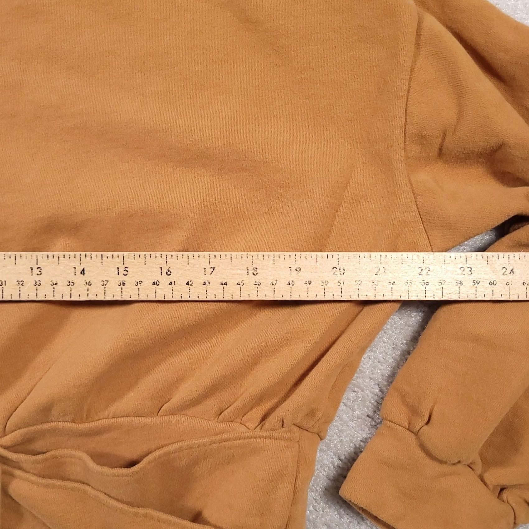 Zara Zara Sweatshirt Women's Large Cropped Round Neck Tan Belted Long Sleeve Size L / US 10 / IT 46 - 6 Thumbnail