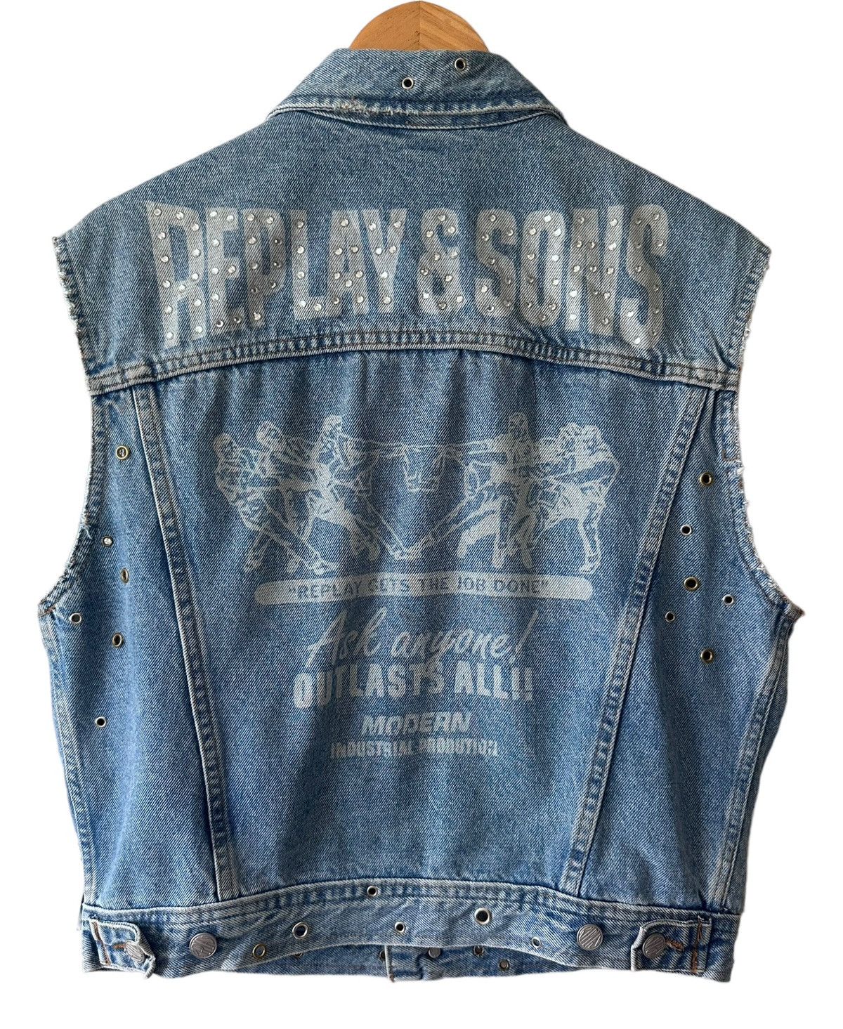 Replay RARE ‼️ REPLAY & SONS Denim Trucker Jacket Size US M / EU 48-50 / 2 - 1 Thumbnail