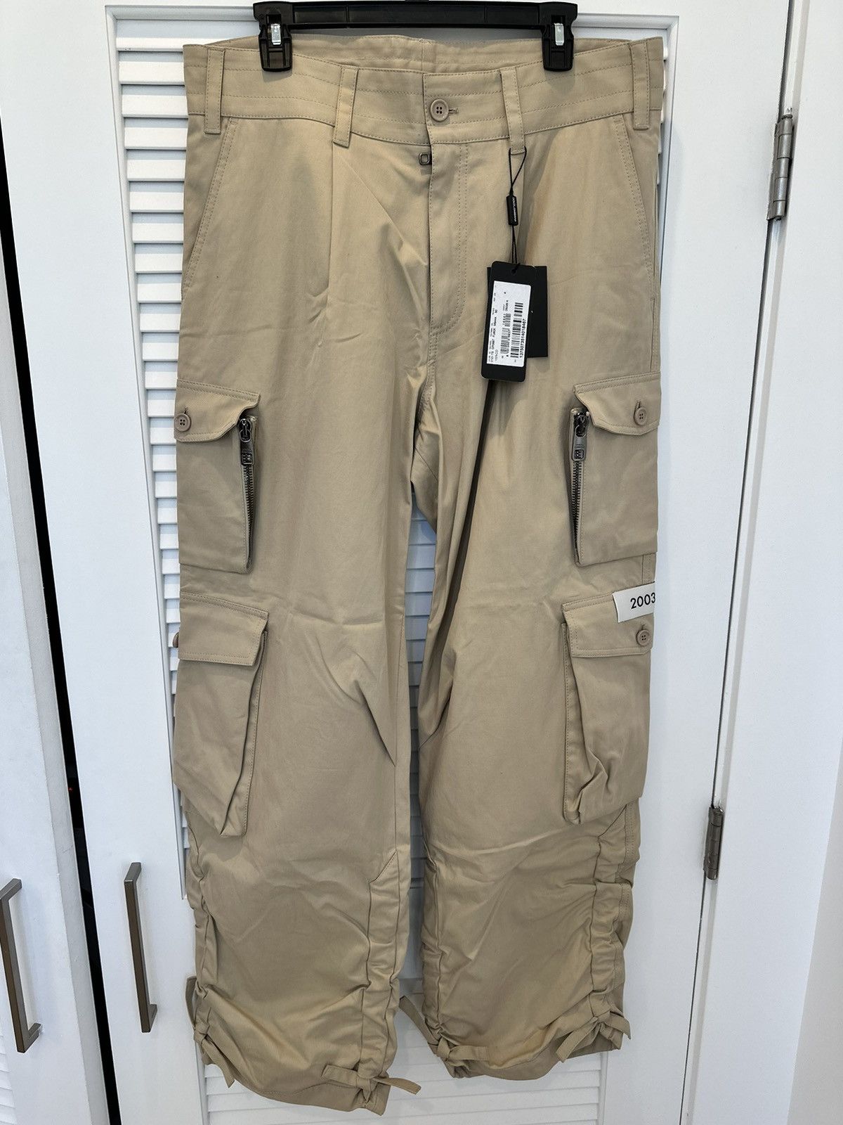 Dolce & Gabbana Dolce & Gabbana Beige Cargo Parachute Pants Size US 34 / EU 50 - 1 Thumbnail