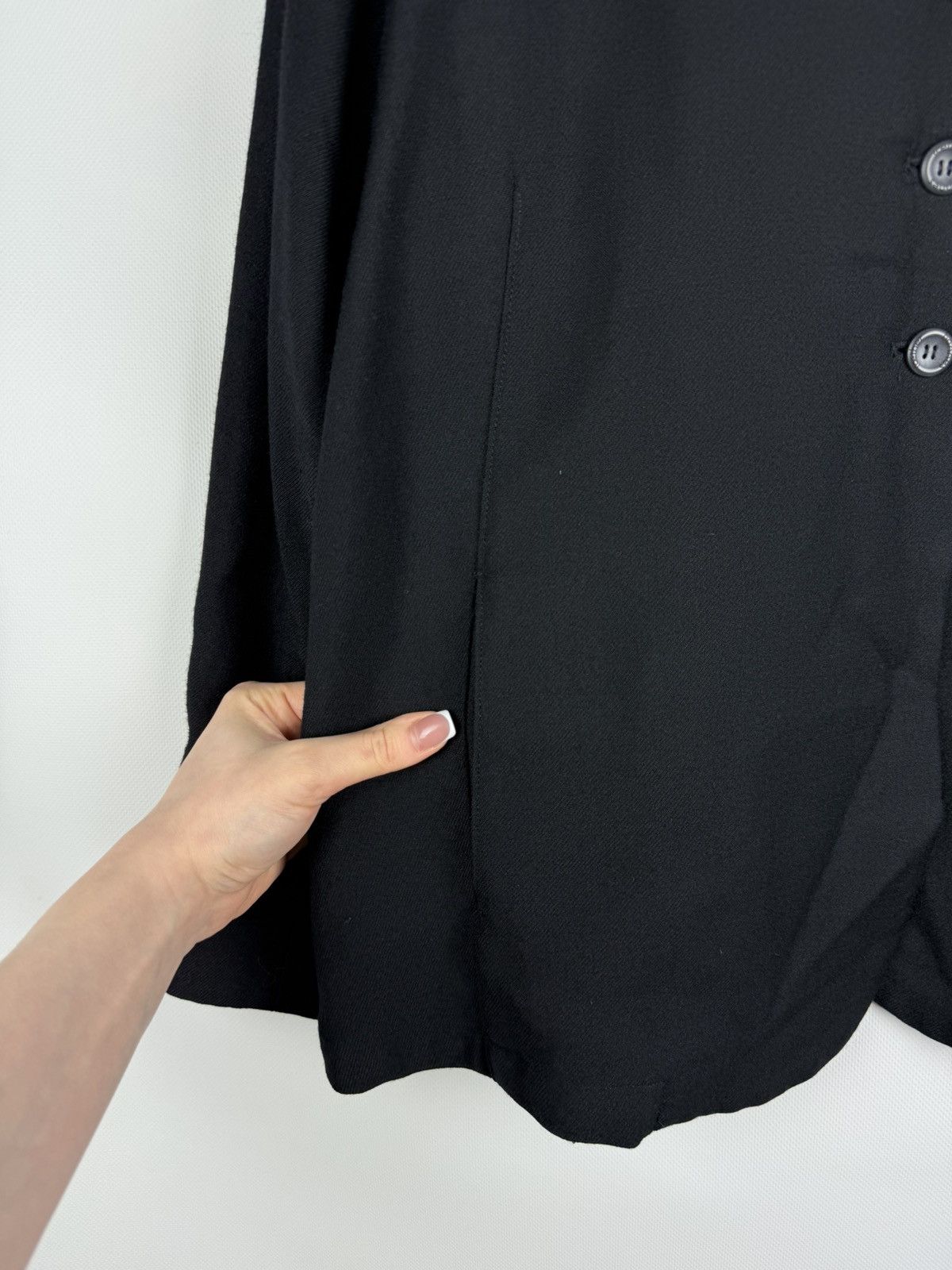 hannes roether Hannes Roether Ladies Avant-garde Wool Blazer Jacket Size M Size M / US 6-8 / IT 42-44 - 13 Thumbnail