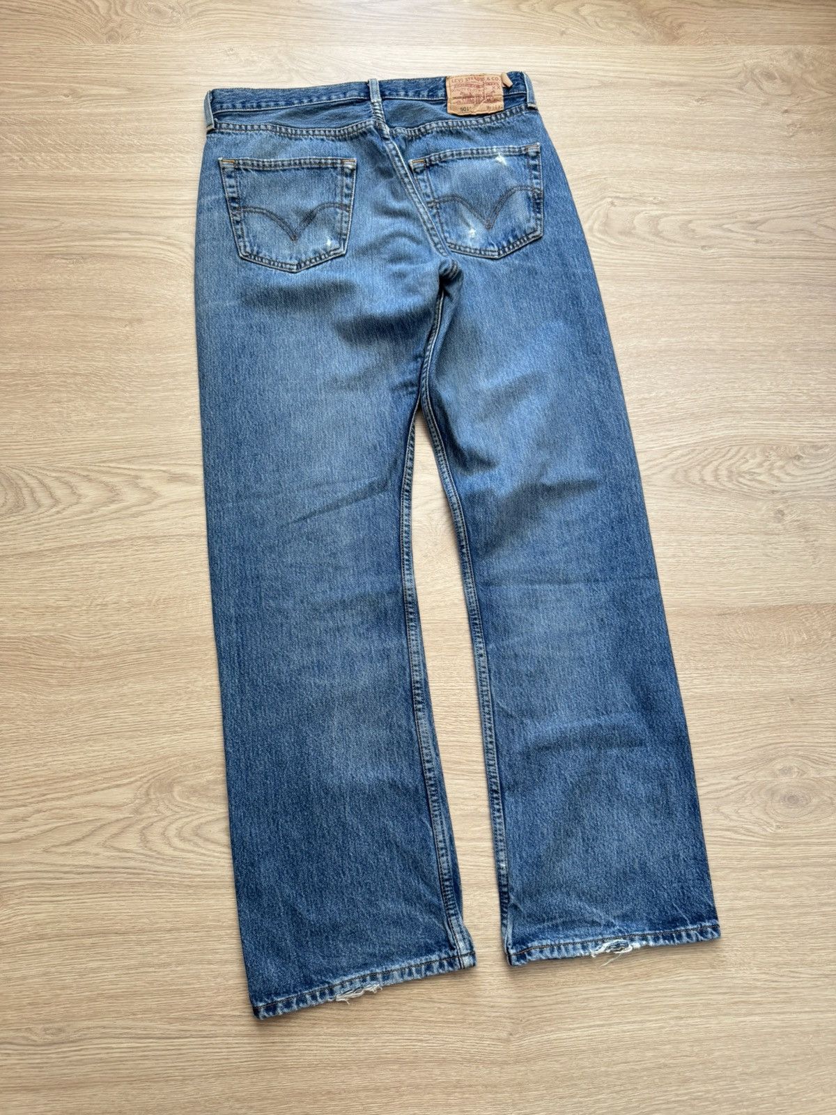 Levi's Levi’s Distressed Made In USA Blue Denim Jeans Size US 31 - 5 Thumbnail