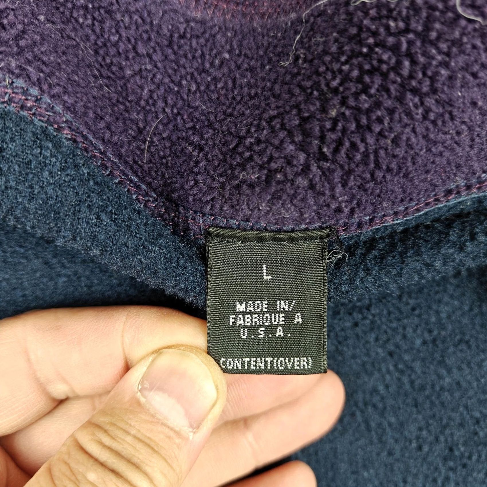 Patagonia VINTAGE Patagonia Vest Mens Large Purple Fleece Full Zip Outdoor Winter 90s Windbreaker Zip Pockets Logo Mens Size US L / EU 52-54 / 3 - 2 Thumbnail