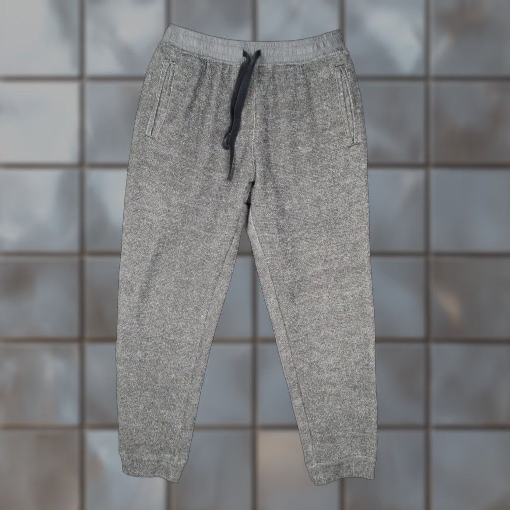 Vintage ATM Womens Joggers M Gray Mid Rise Tapered Cotton Blend Drawstring Pocket Pants 26x27 Athleisure Jogger Size 26" / US 2 / IT 38 - 1 Thumbnail
