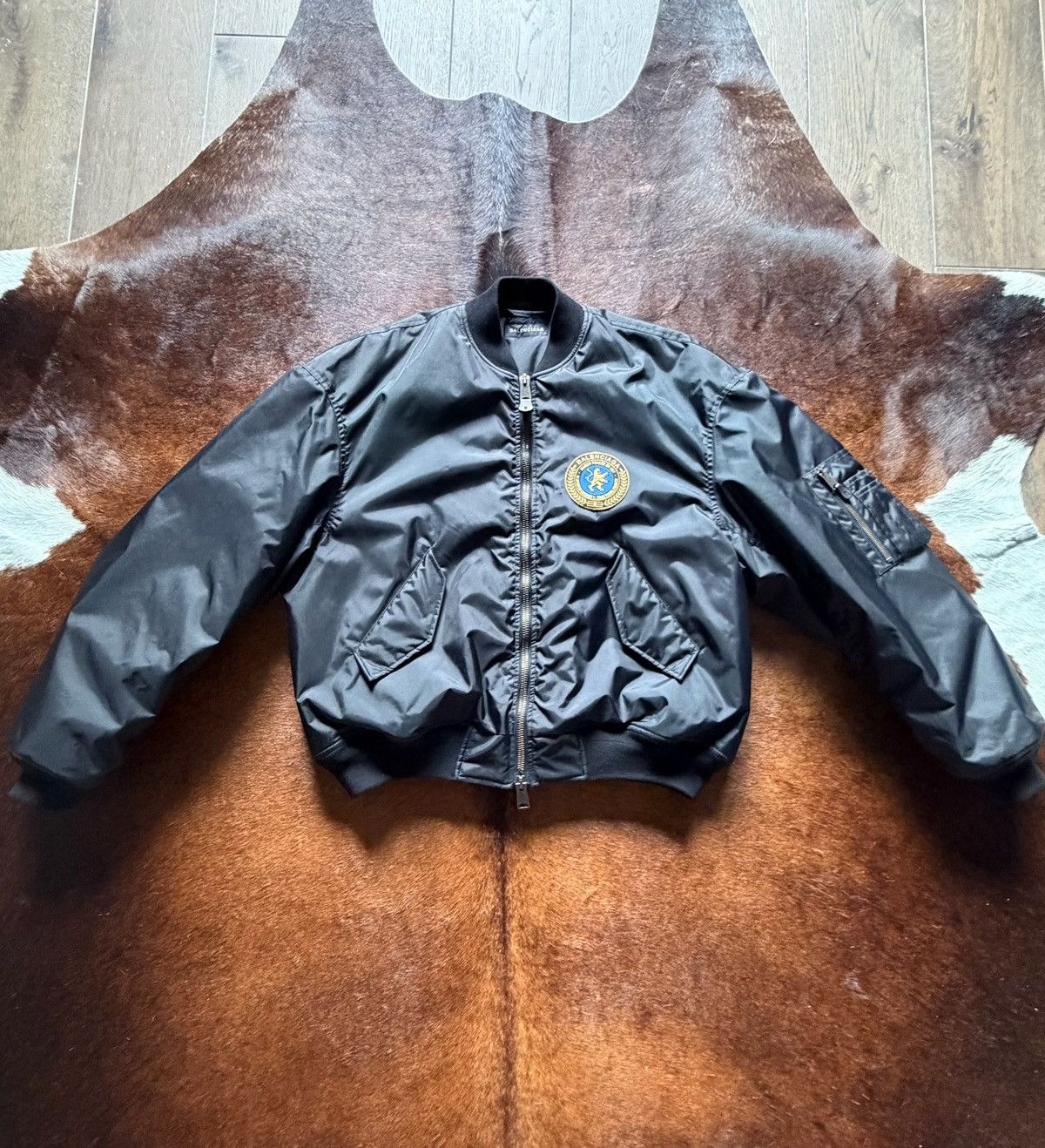 Balenciaga Lion patch uniform bomber jacket Size US XS / EU 42 / 0 - 1 Thumbnail