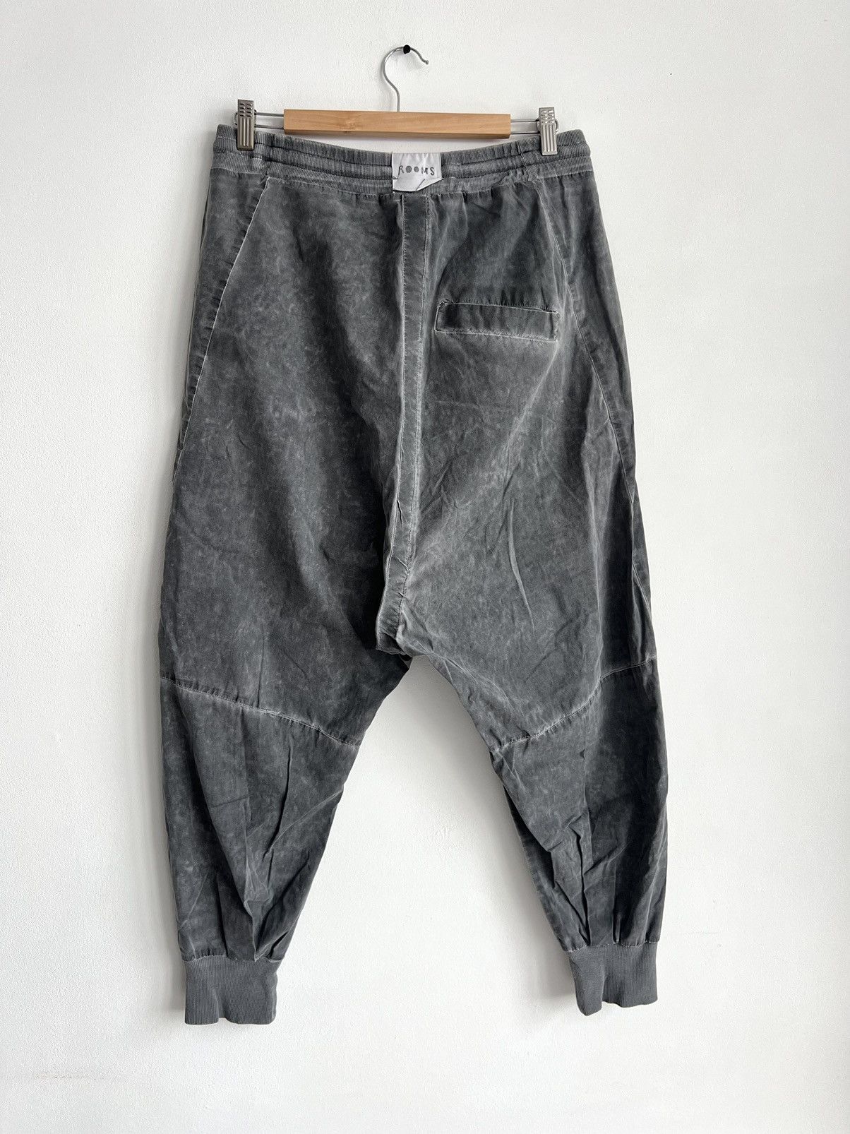 Lost & Found Ria Dunn 🇮🇹Lost&Found Ria Dunn Object Dyed Drop Crotch Trainers Pants Size US 33 - 3 Thumbnail