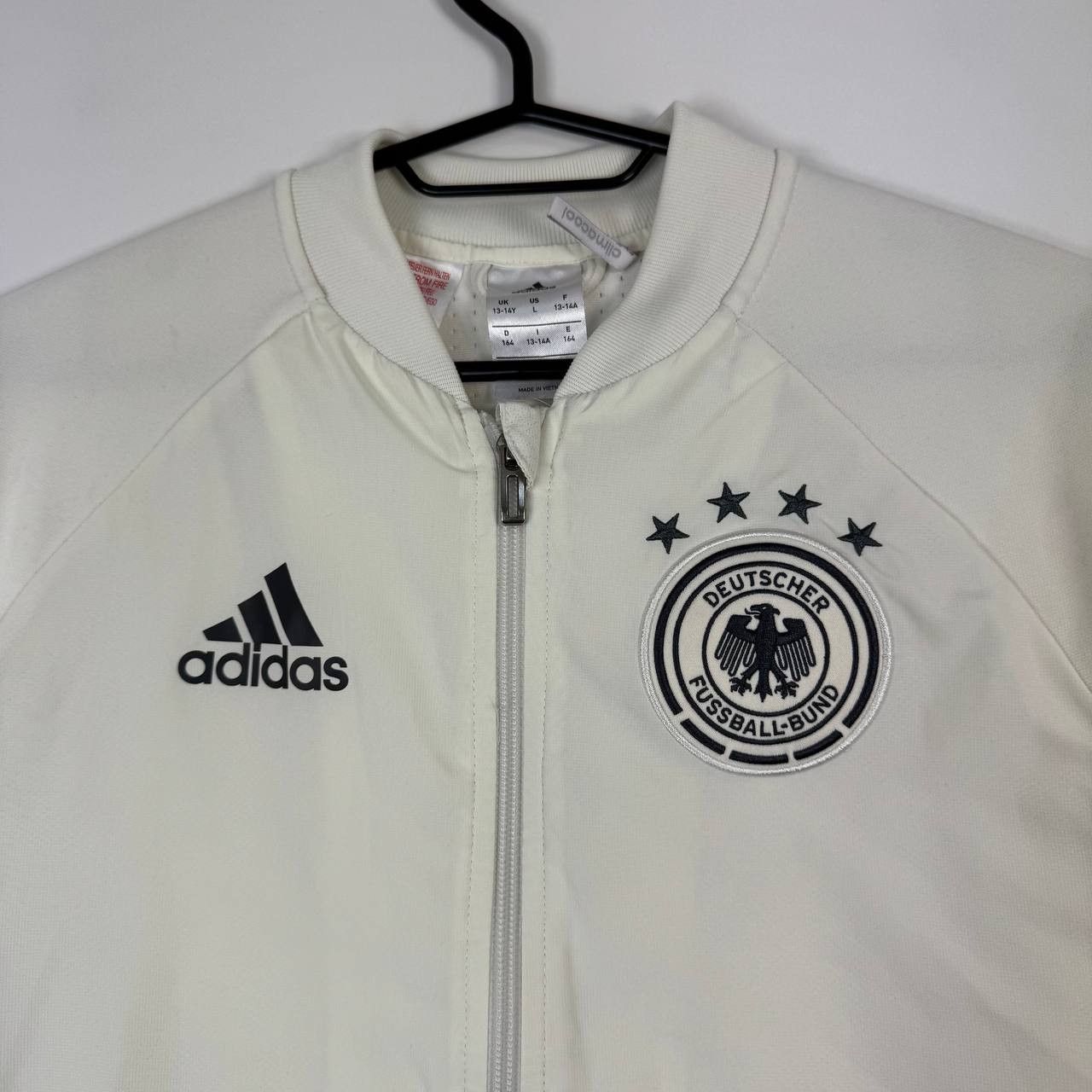 Adidas Adidas Germany DFB Track Jacket White AC6560 Full Zip Boys L Size US S / EU 44-46 / 1 - 2 Thumbnail
