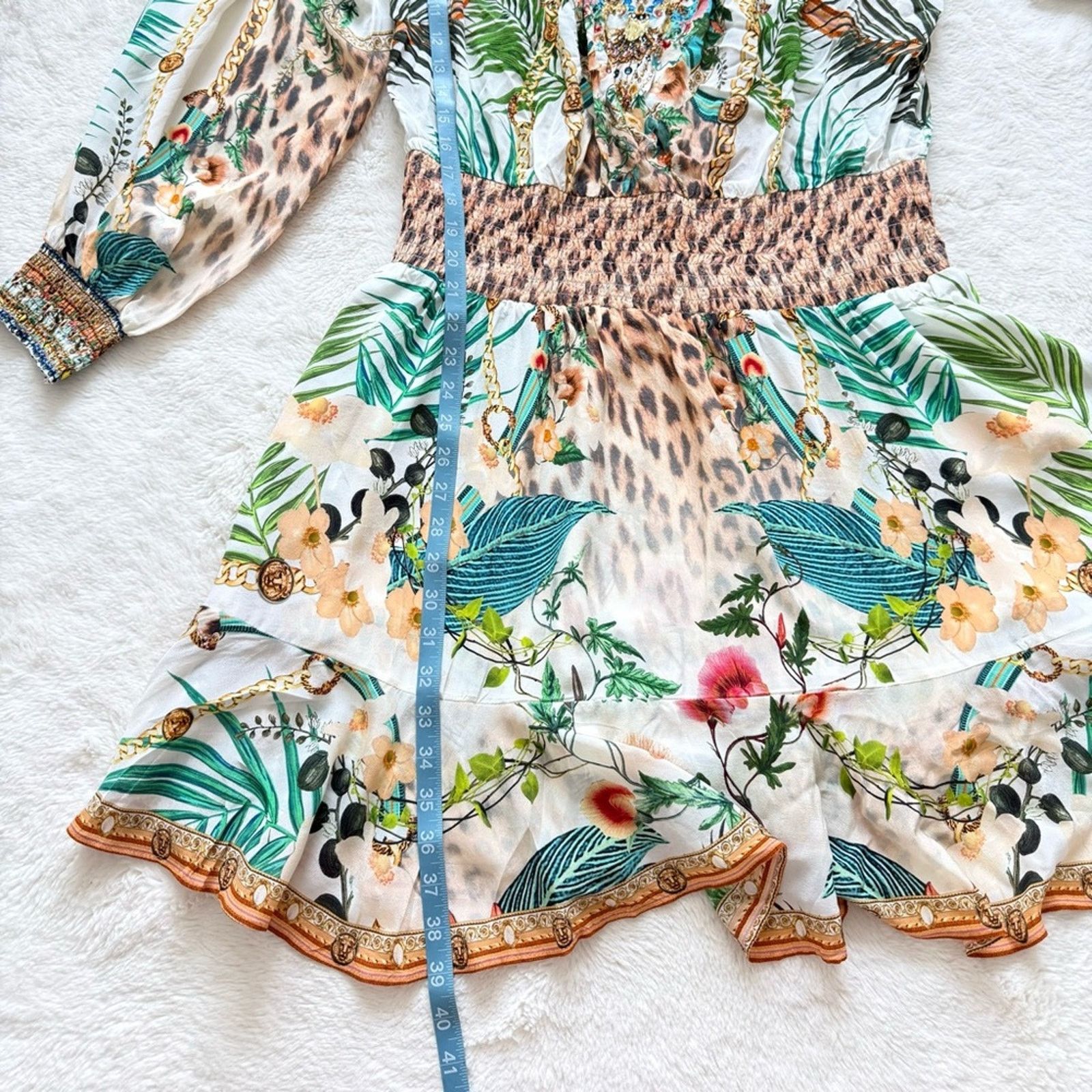 CAMILLA Camilla Silk Off-the-Shoulder Minidress size 12 US 795$ Size XL / US 12-14 / IT 48-50 - 9 Thumbnail