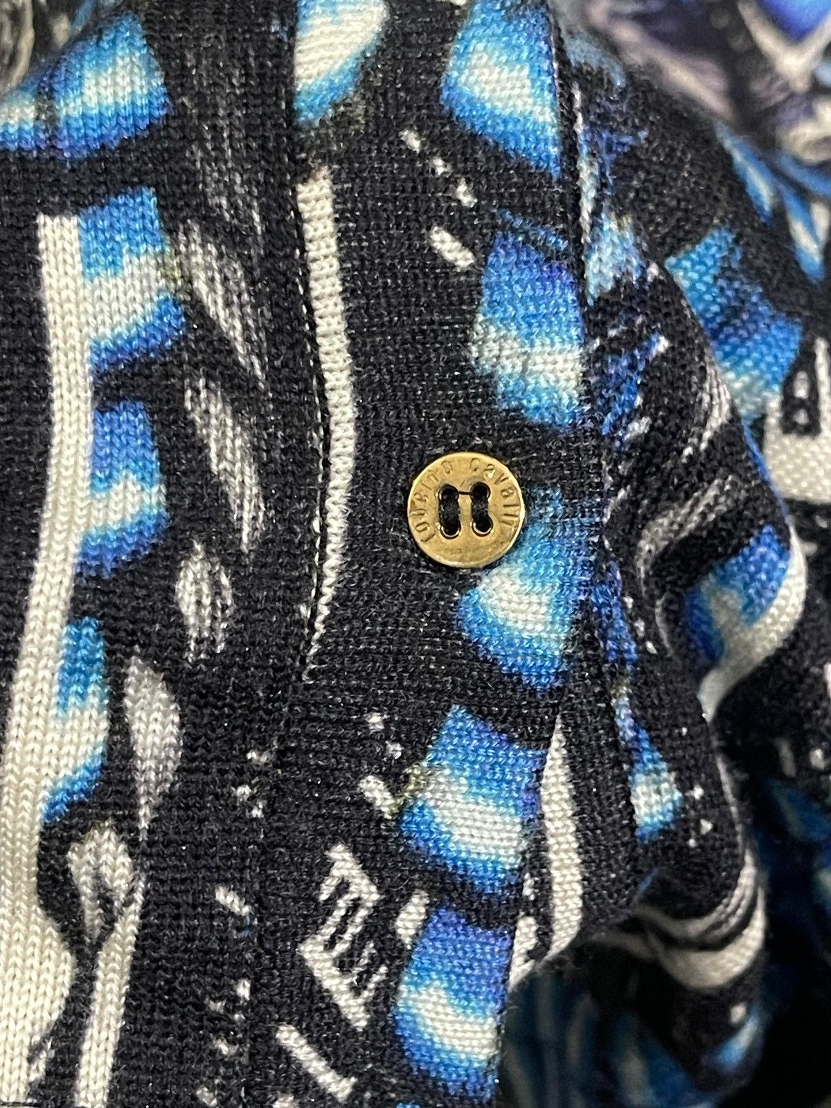 Roberto Cavalli FW 14 Roberto Cavalli Floral Blue Cardigan Size M / US 6-8 / IT 42-44 - 9 Thumbnail