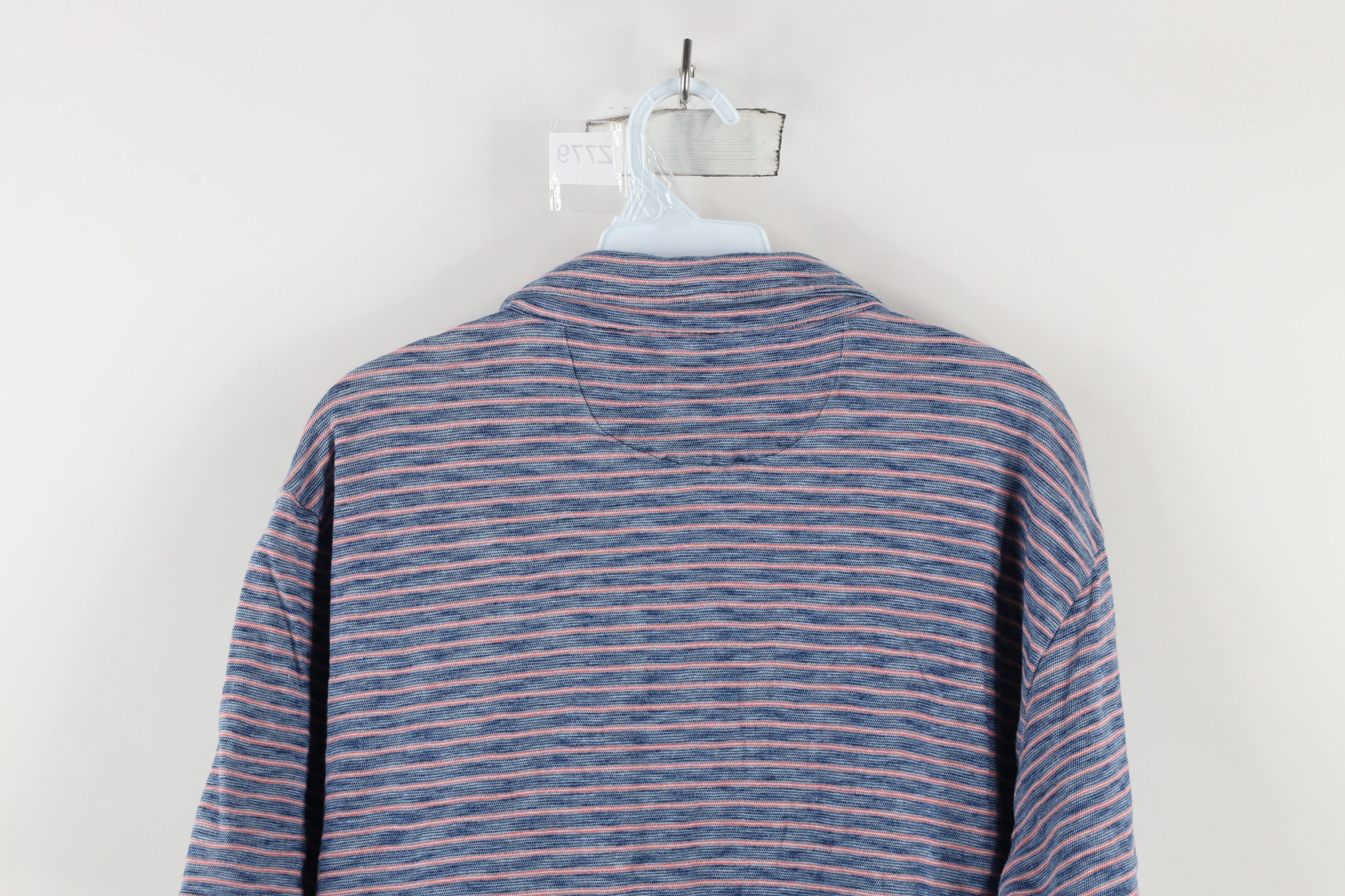 Vintage Faherty Brand Striped Jersey Knit Collared Golf Polo Shirt Size US XL / EU 56 / 4 - 10 Thumbnail