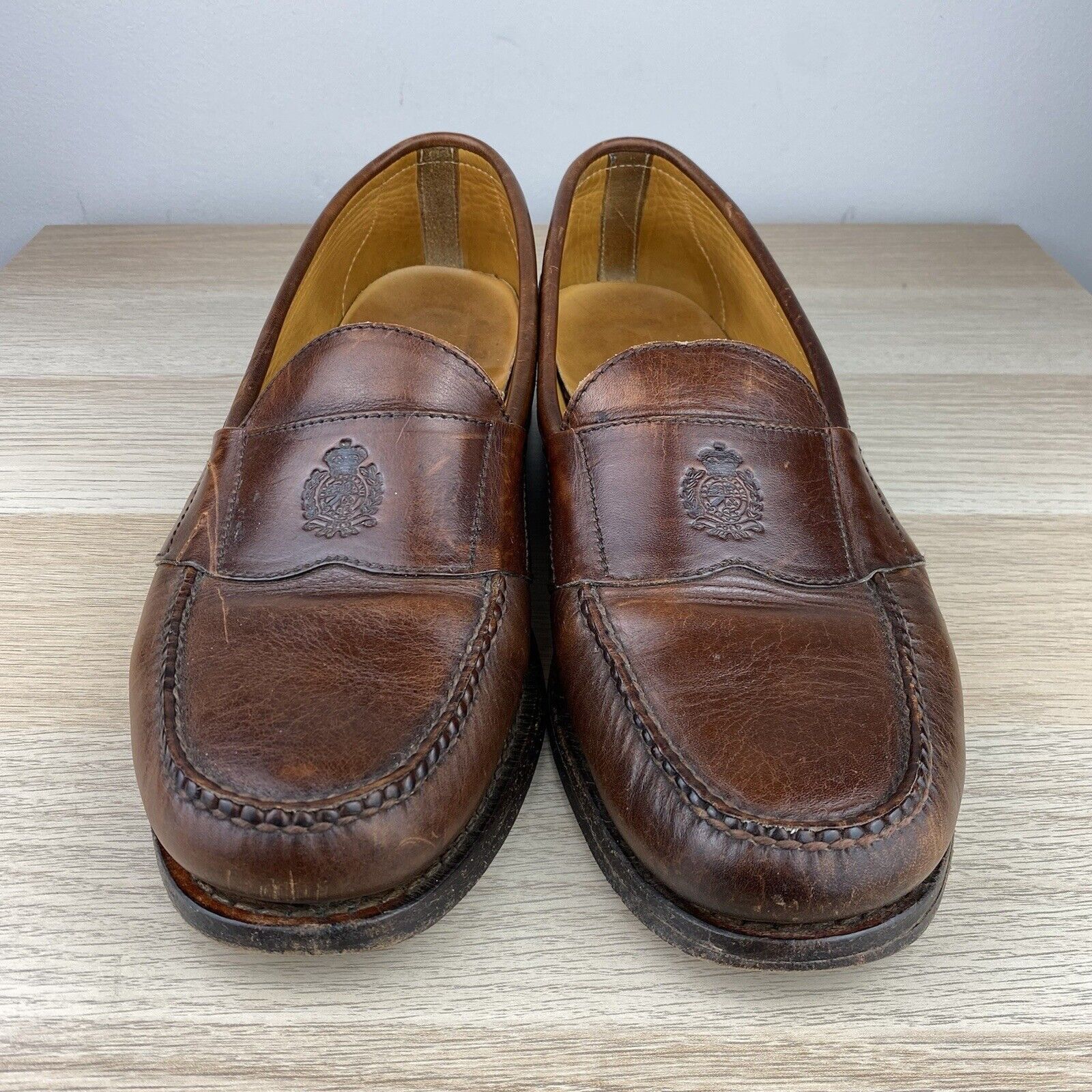 Polo Ralph Lauren Vintage Polo Ralph Lauren Stadium Crest Penny Loafers 11.5D Size US 11.5 / EU 44-45 - 2 Thumbnail