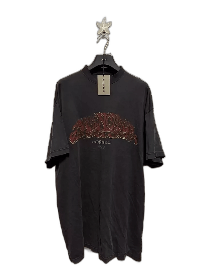 Balenciaga Balenciaga Capsule Logo Short Sleeve T-Shirt-yf Size US L / EU 52-54 / 3 - 1 Thumbnail