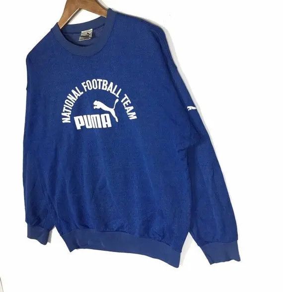 Puma Vtg PUMA Crewneck Spellout Big Logo Embroidered Pullover Size US M / EU 48-50 / 2 - 4 Thumbnail