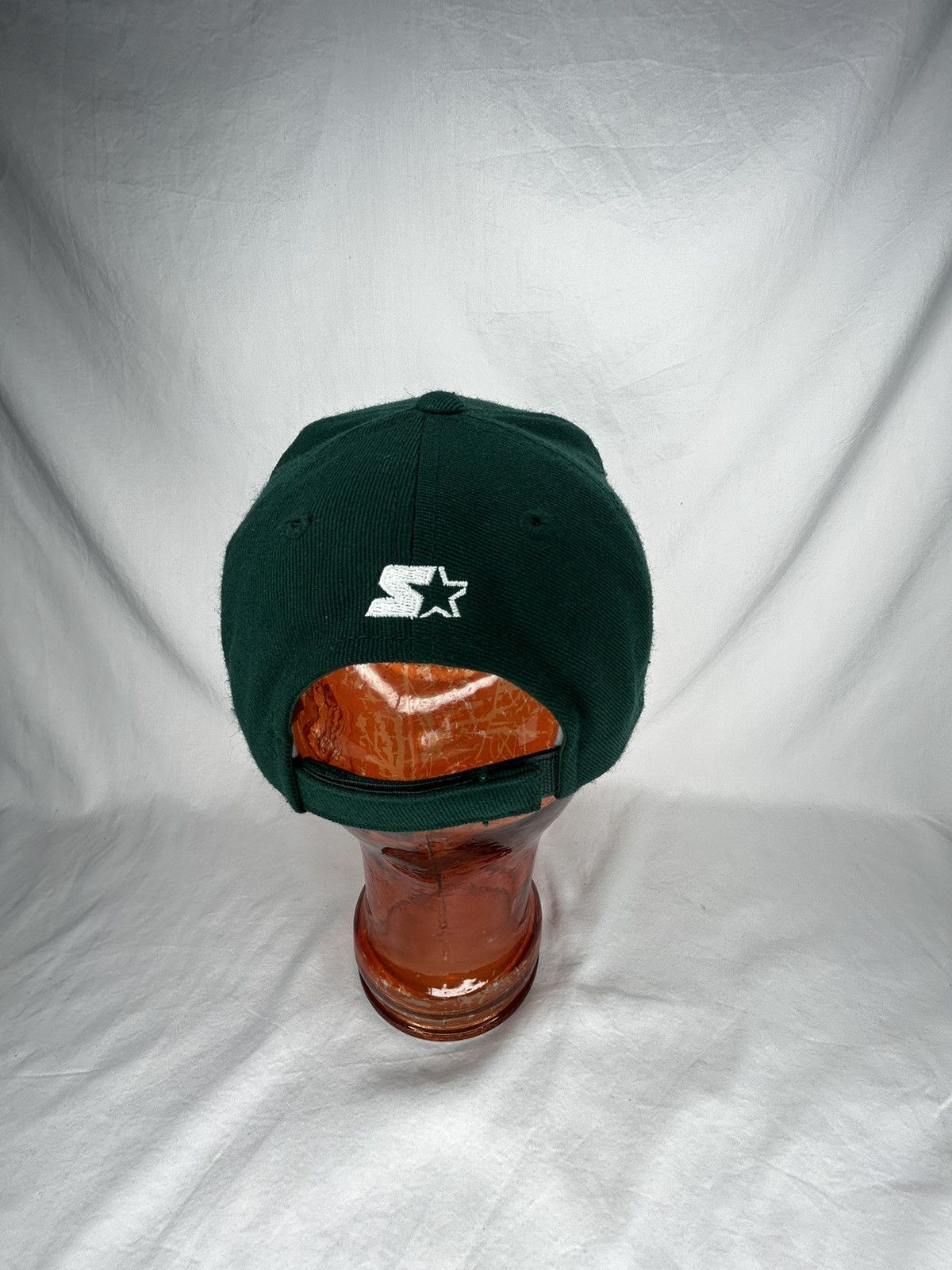 Starter Vintage Starter Embroidered Logo Green Wool Strap-Back Hat Size ONE SIZE - 3 Thumbnail