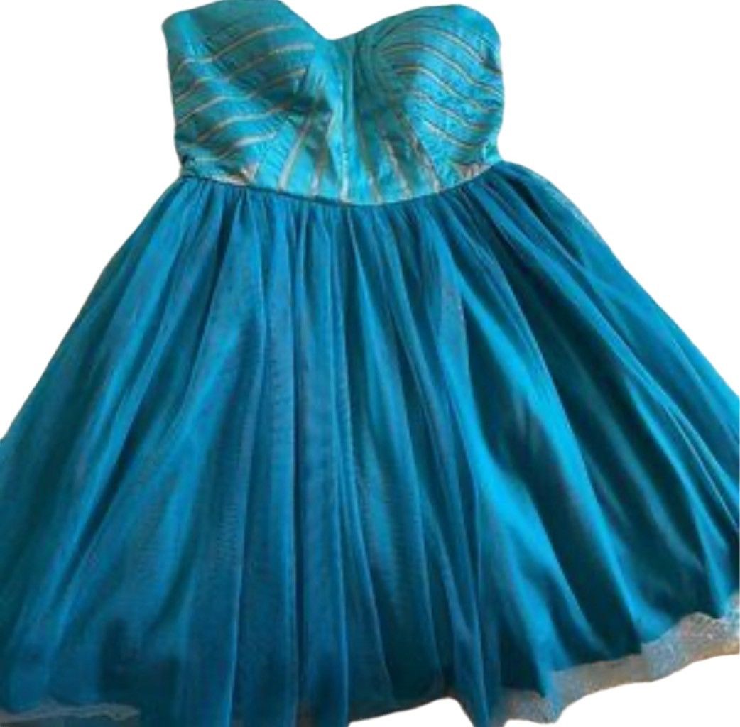 Vintage Vintage Cerulean Blue Corset & Tulle Dress Size M / US 6-8 / IT 42-44 - 11 Thumbnail